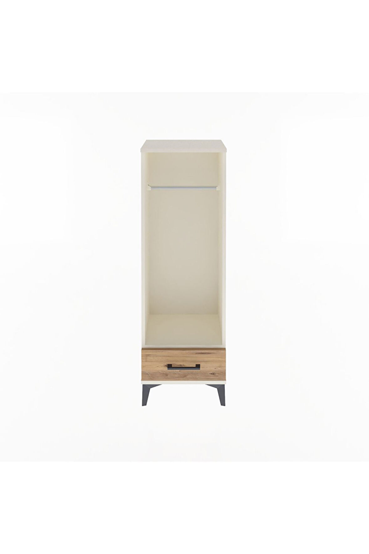 Arges Dolap Tek Raflı Tek Çekmeceli Tek Askılı 44x30x134 Aytaşı-Çam