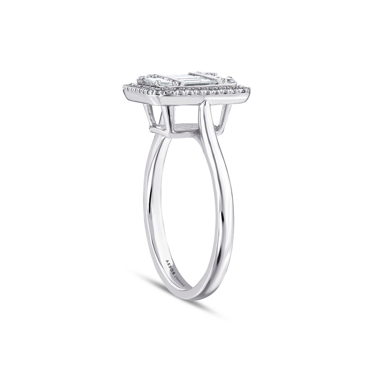 0.33 Karat Baget Pırlanta Yüzük