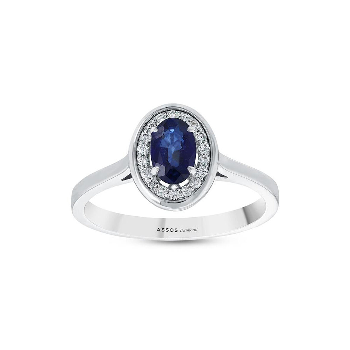 0.08 Karat Safir Taşlı Pırlanta Yüzük