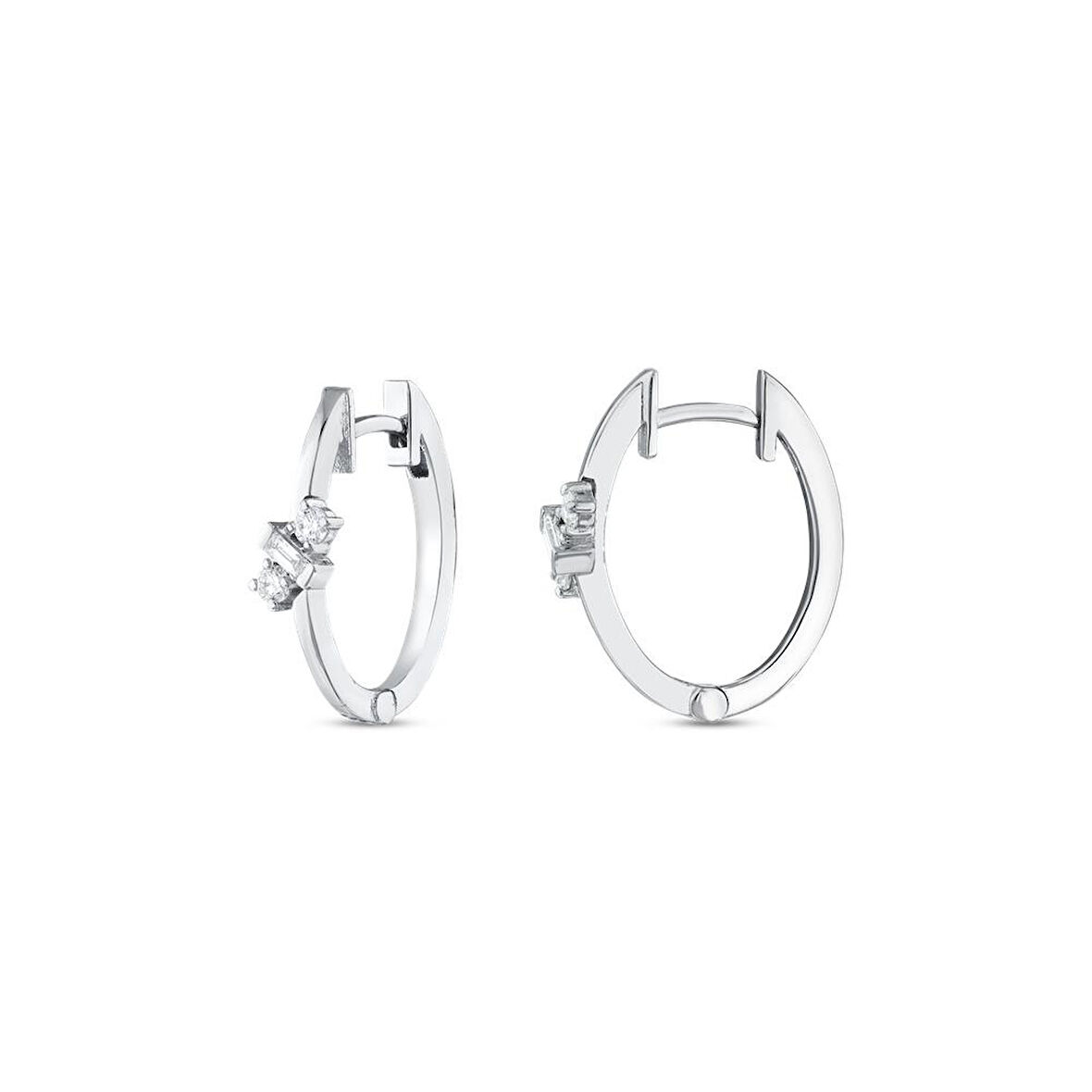 0.17 Karat Pırlanta Fantezi Küpe