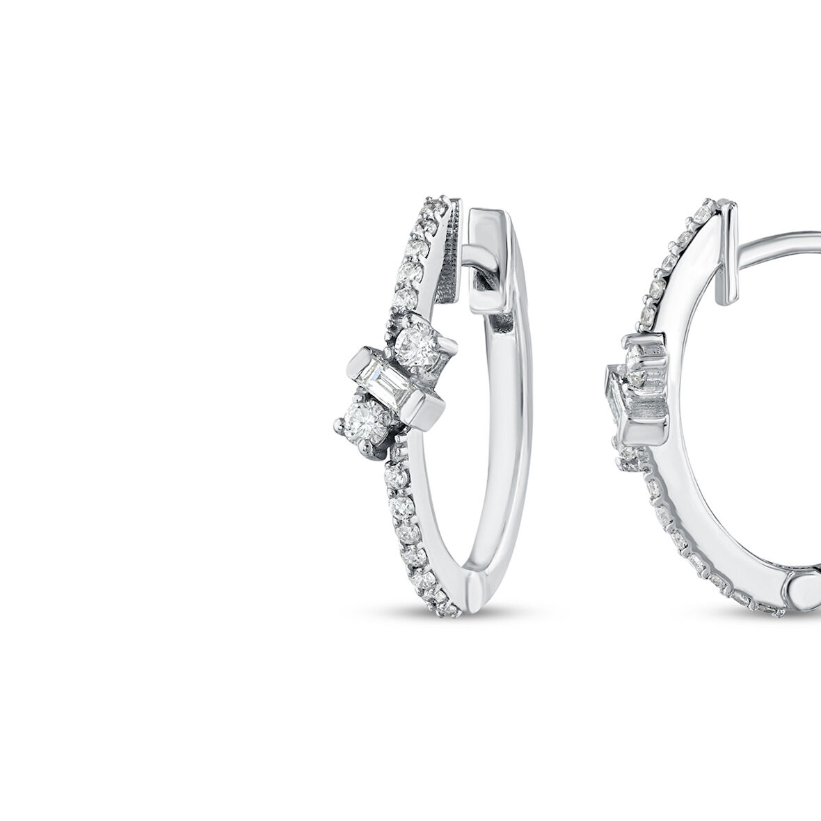 0.32 Karat Pırlanta Fantezi Küpe