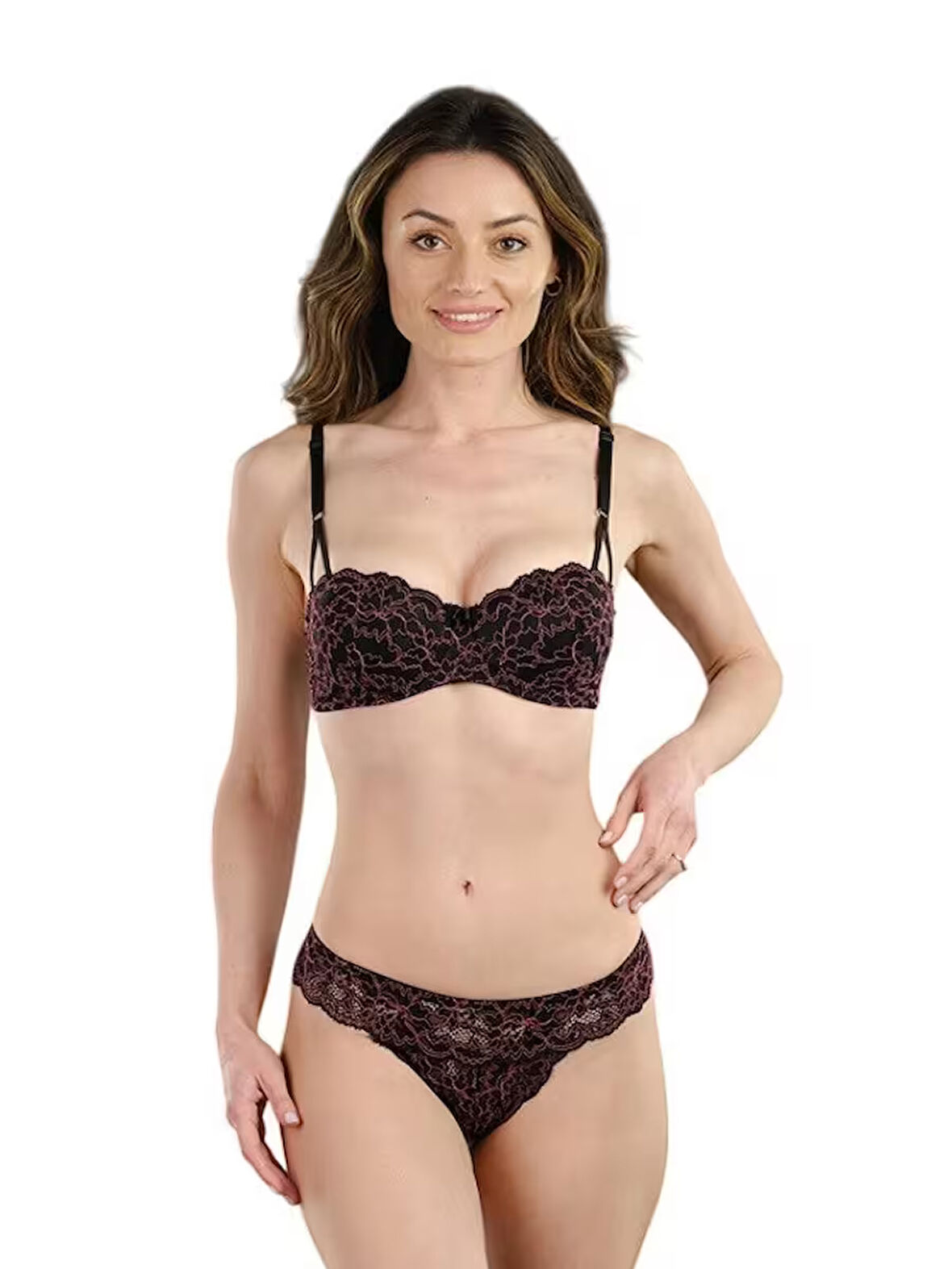 STORMED İç Giyim Kadın Dantel Detaylı Destekli Sütyen Takımı 1740