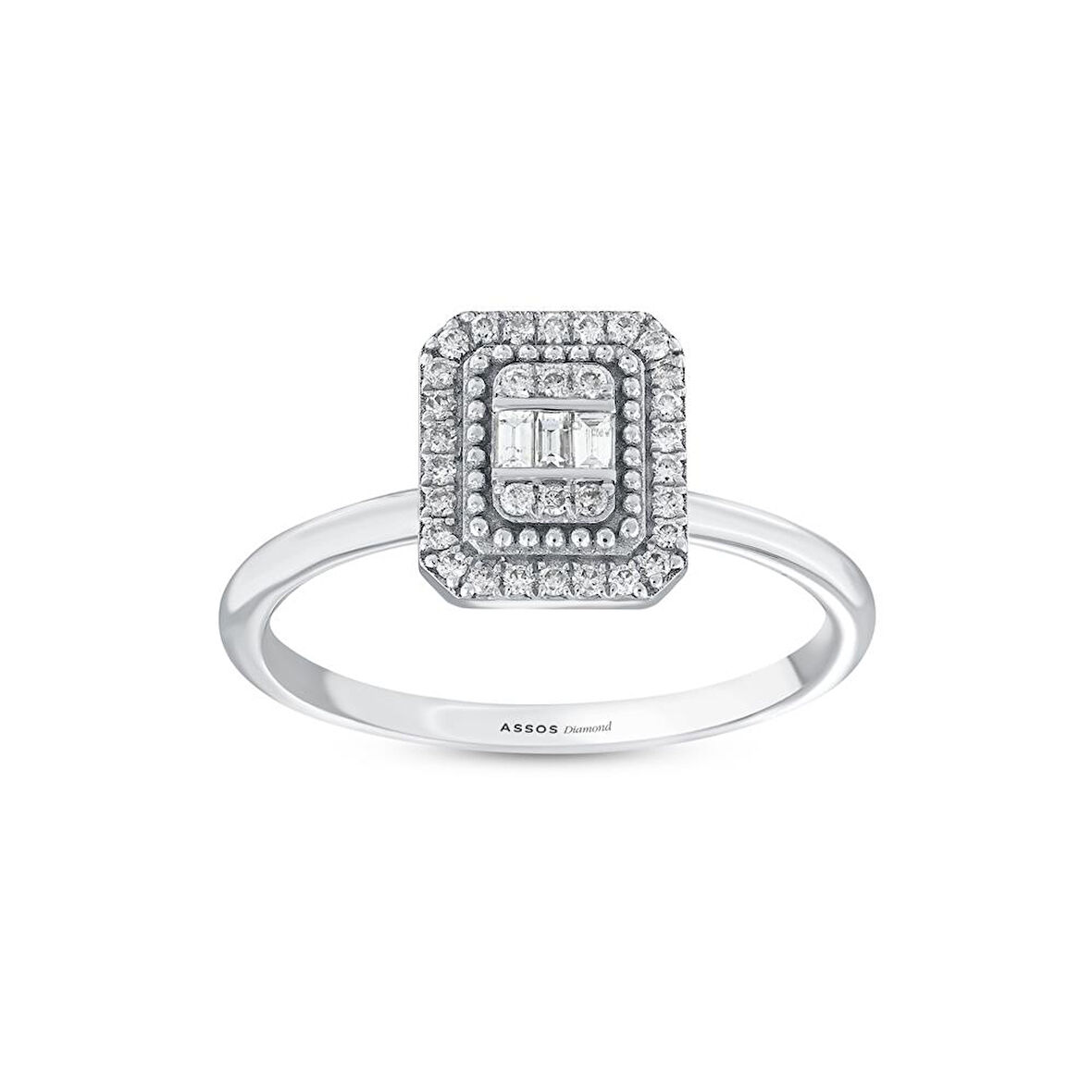 0.17 Karat Baget Pırlanta Yüzük