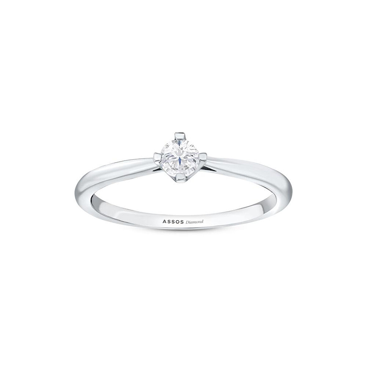 0.10 Karat Pırlanta Tektaş Yüzük