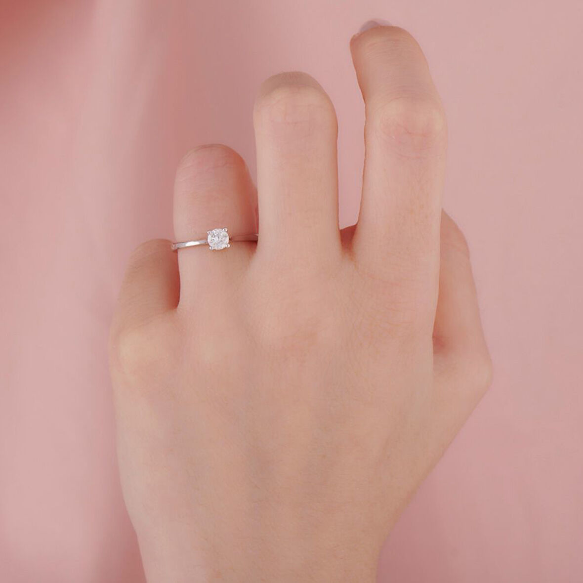 0.53 Karat Pırlanta Tektaş Yüzük