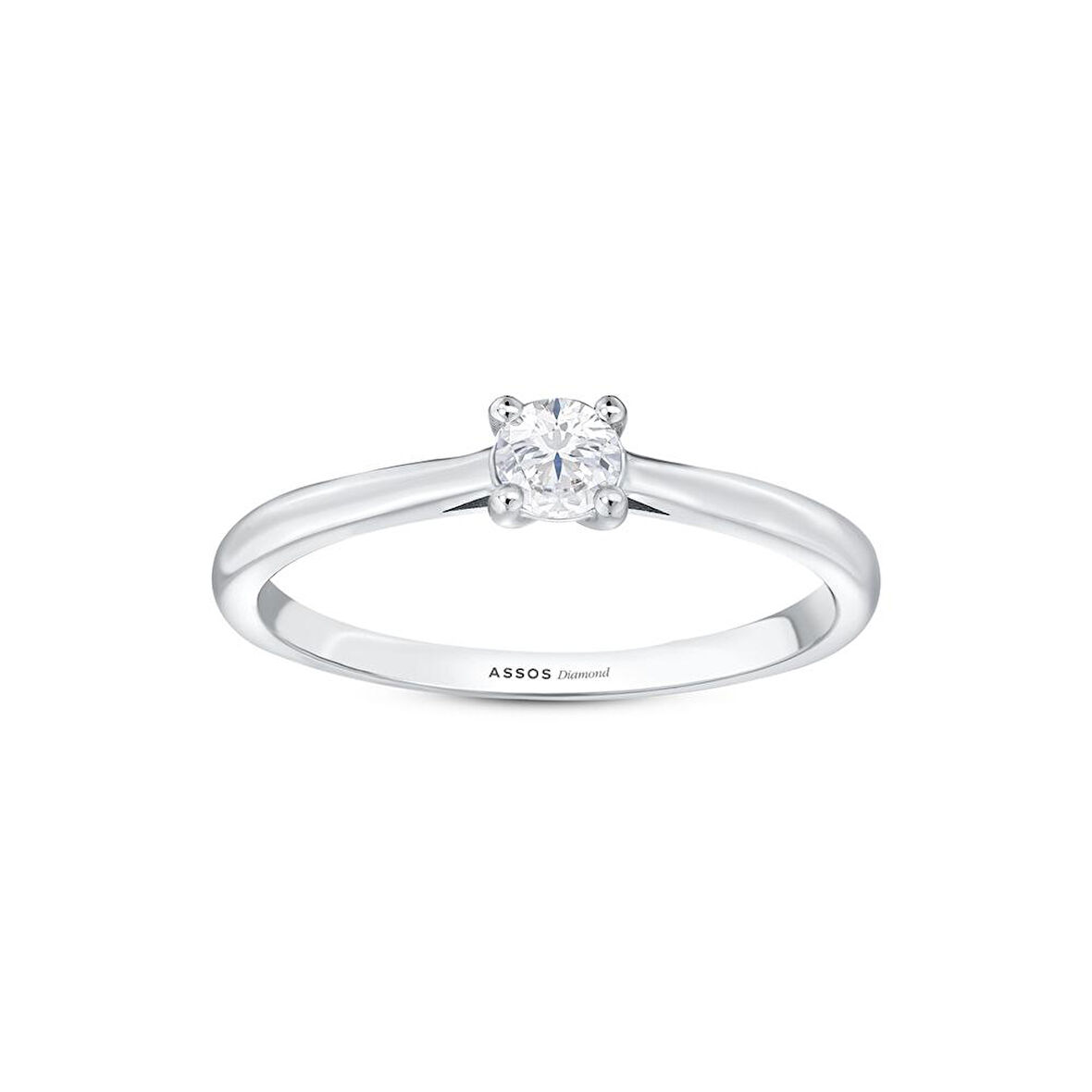 0.10 Karat Pırlanta Tektaş Yüzük