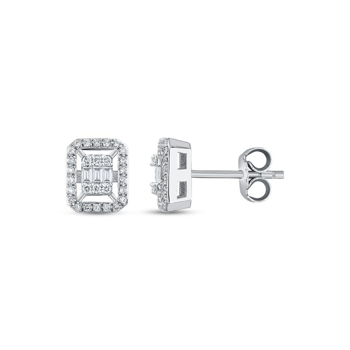 Baget Pırlanta Küpe