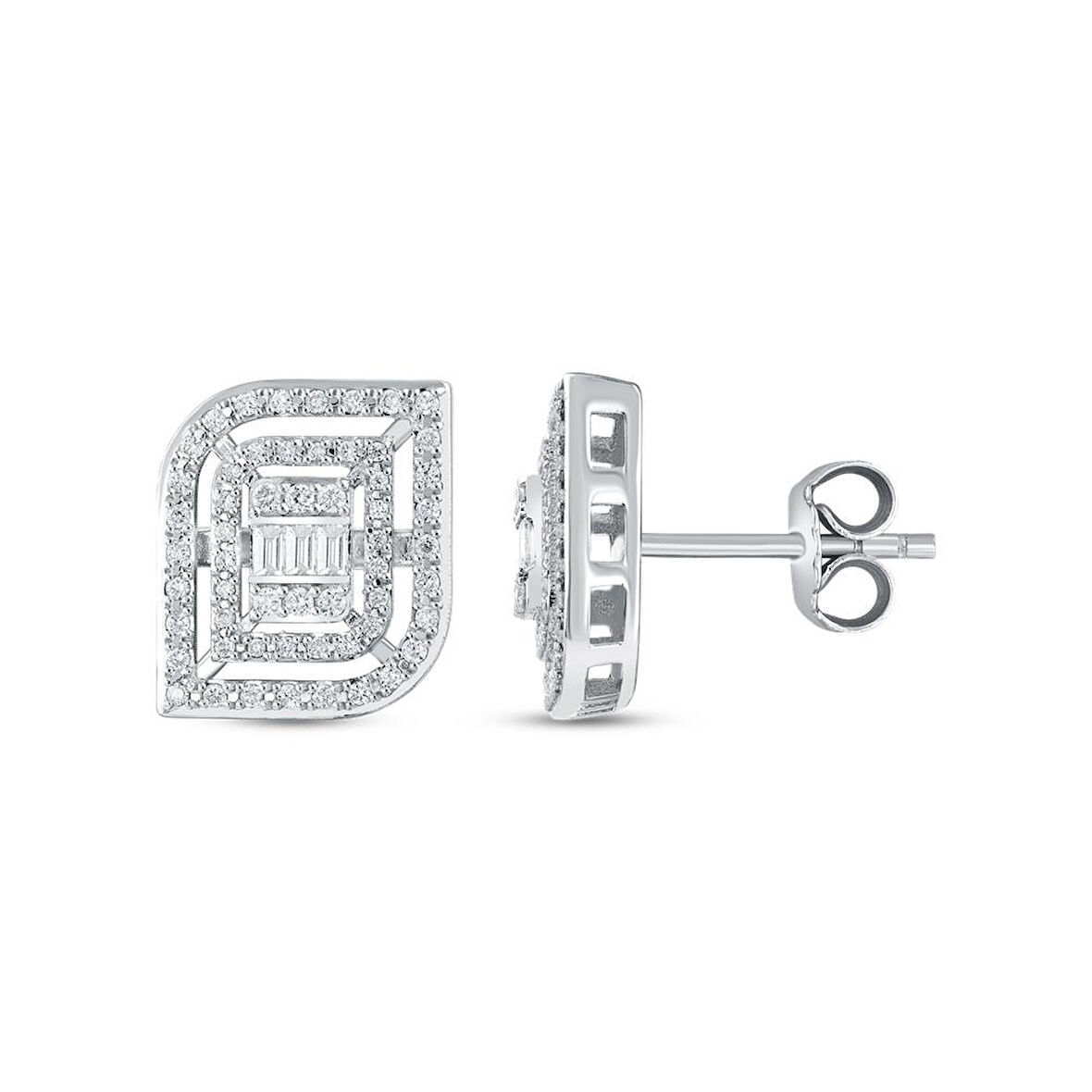 Baget Pırlanta Küpe