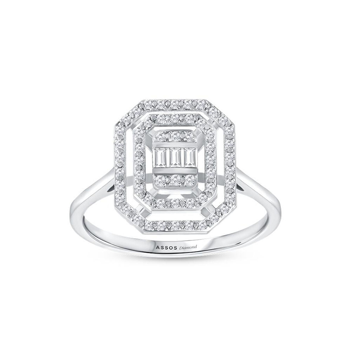 0.15 Karat Baget Pırlanta Yüzük