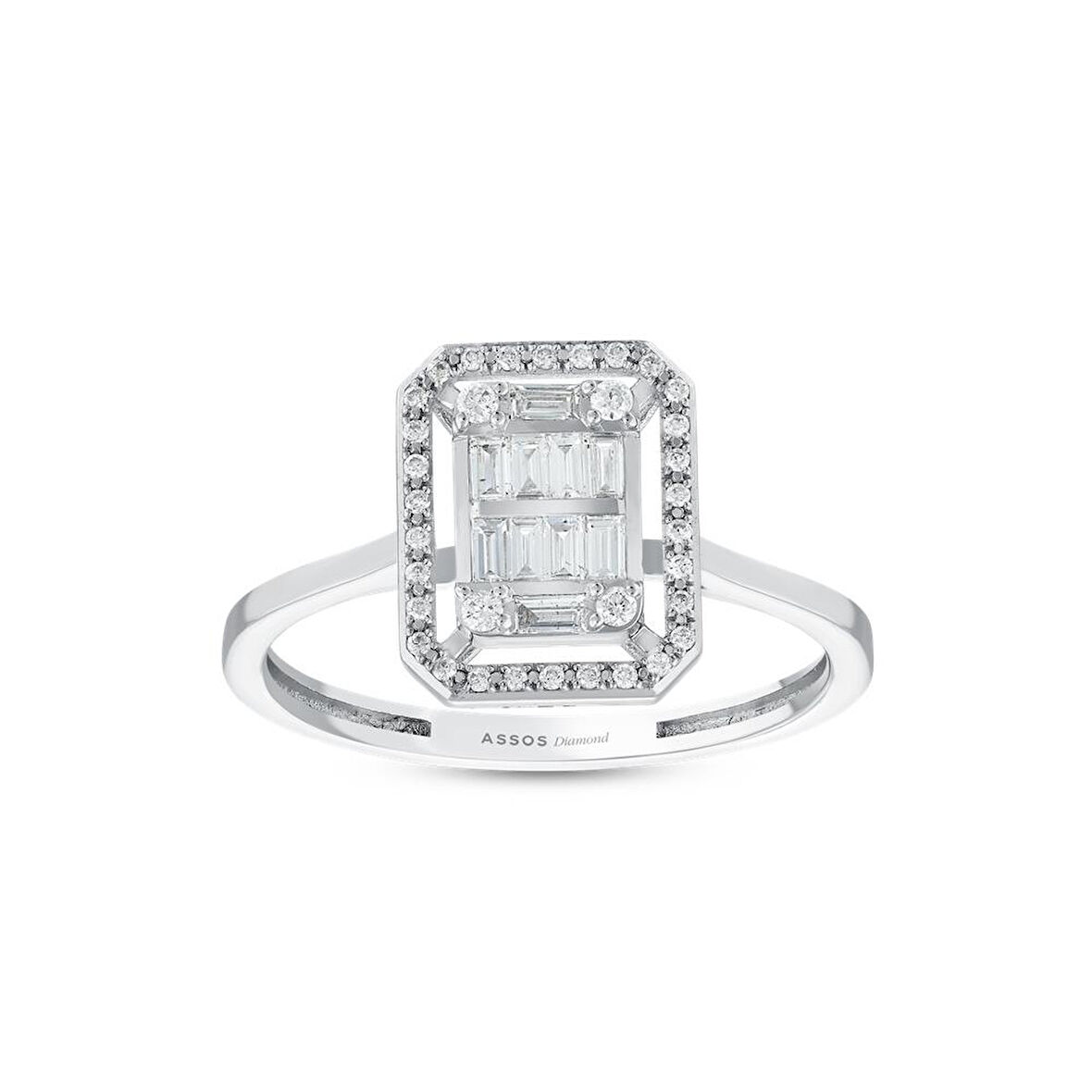 0.24 Karat Baget Pırlanta Yüzük