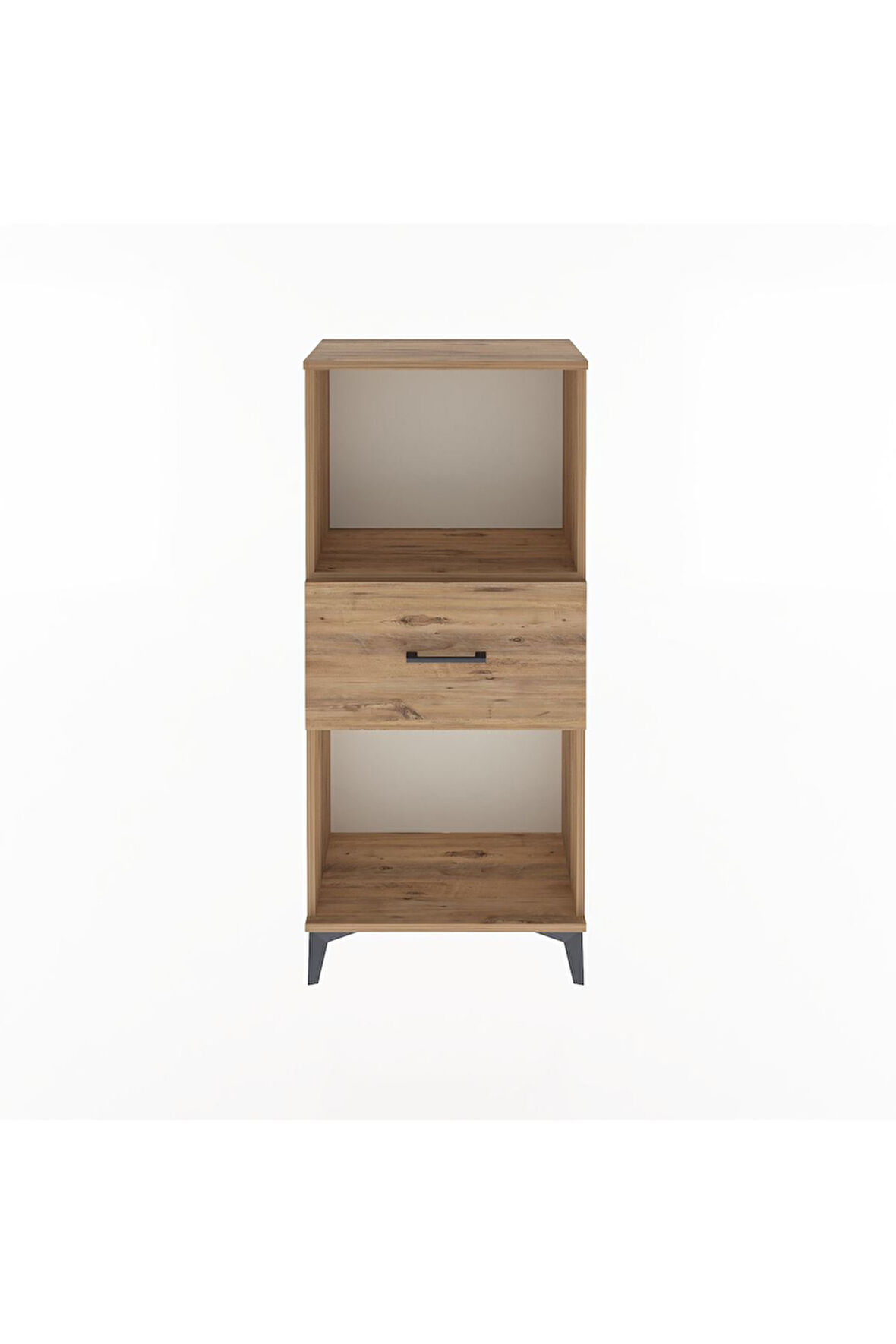 Arges Dolap Tek Raflı Tek Çekmeceli 60x30x134 Çam-Çam