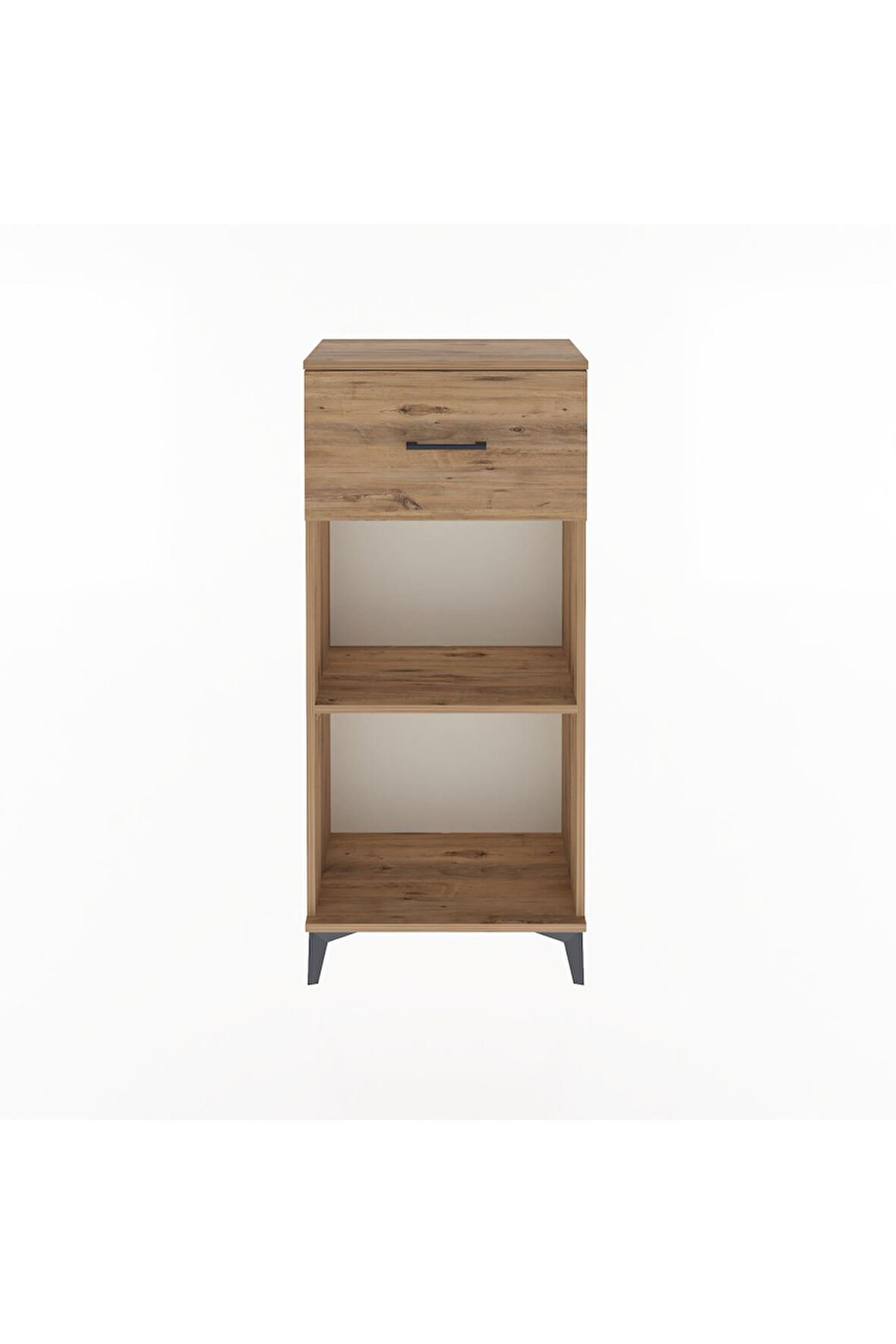 Arges Dolap Tek Raflı Tek Çekmeceli 60x30x134 Çam-Çam