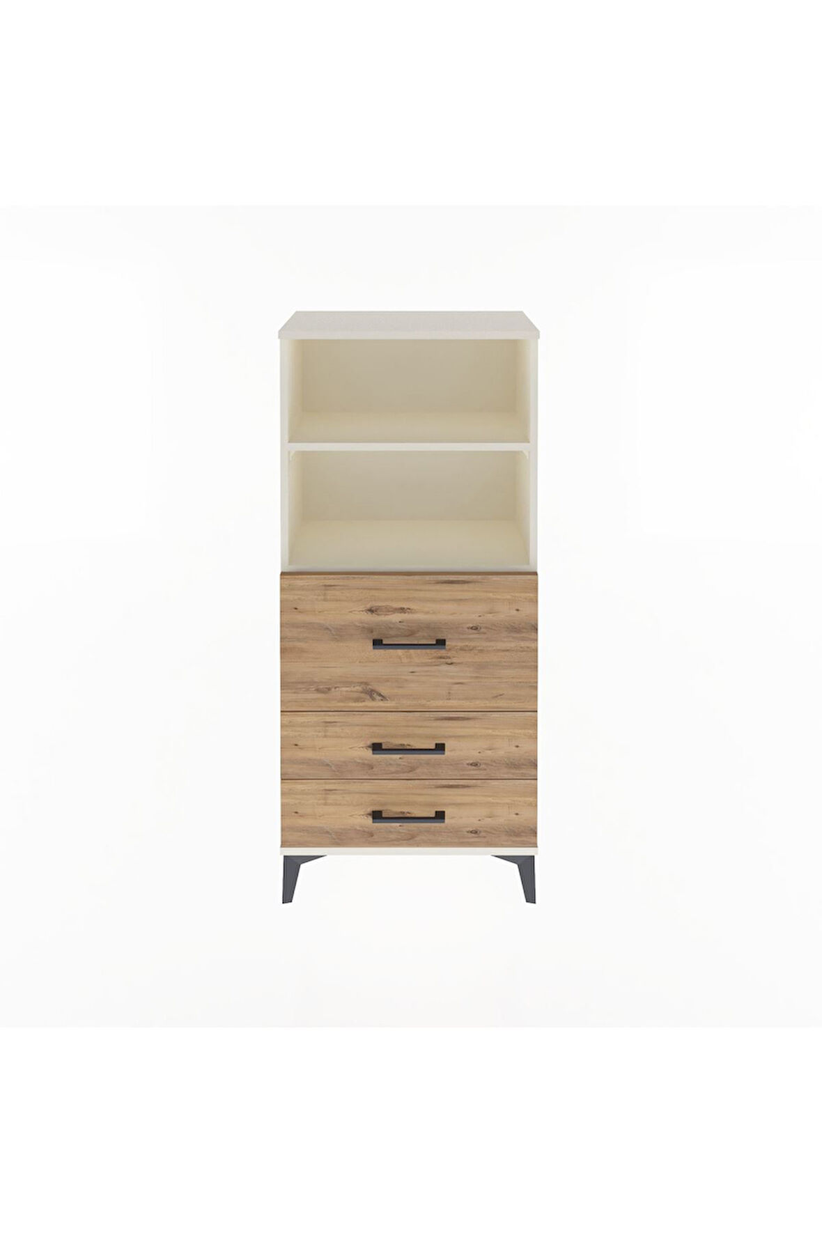 Arges Dolap 2 Raflı 3 Çekmeceli 60x30x134 Aytaşı-Çam