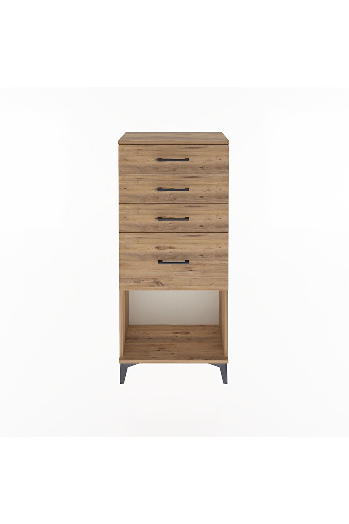 Arges Dolap 4 Çekmeceli 60x30x134 Çam-Çam