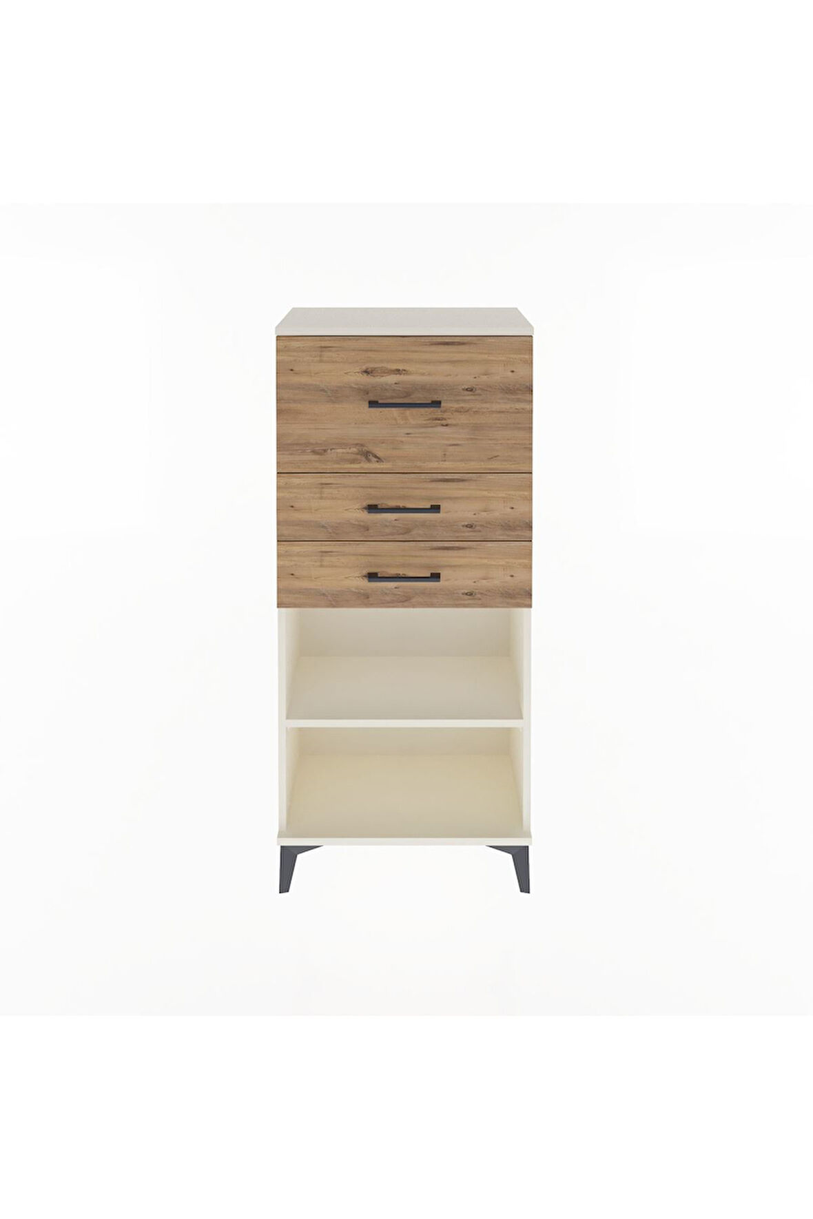 Arges Dolap Tek Raflı 3 Çekmeceli 60x30x134 Aytaşı-Çam