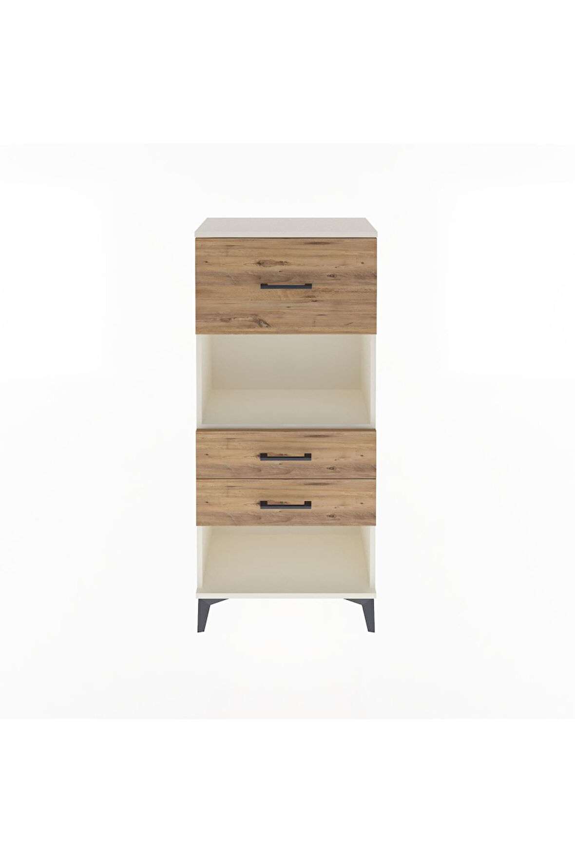 Arges Dolap Tek Raflı 3 Çekmeceli 60x30x134 Aytaşı-Çam