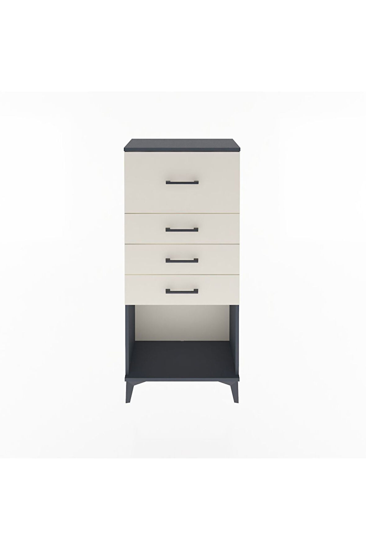 Arges Dolap 4 Çekmeceli 60x30x134 Antrasit-Aytaşı