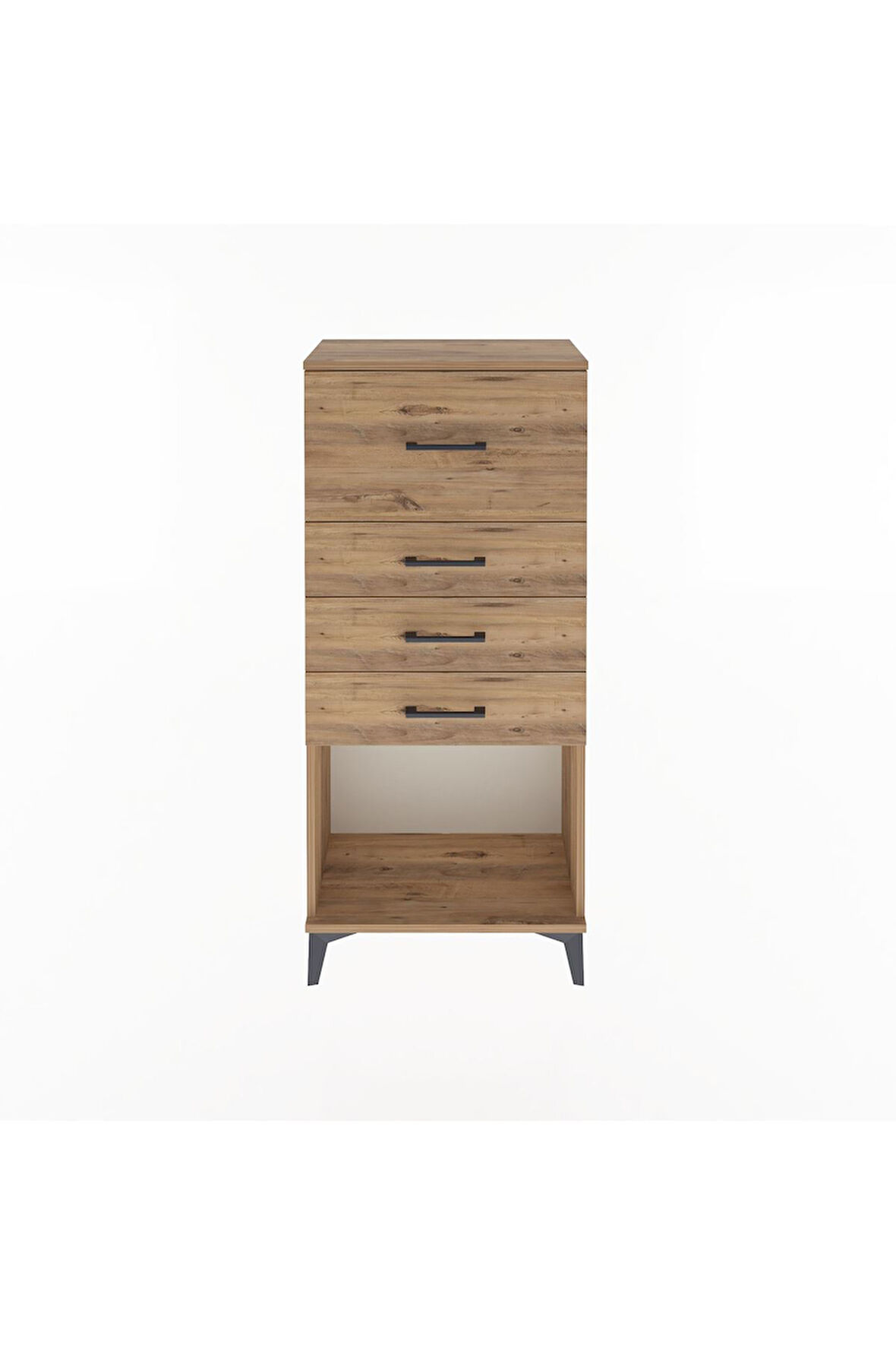 Arges Dolap 4 Çekmeceli 60x30x134 Çam-Çam