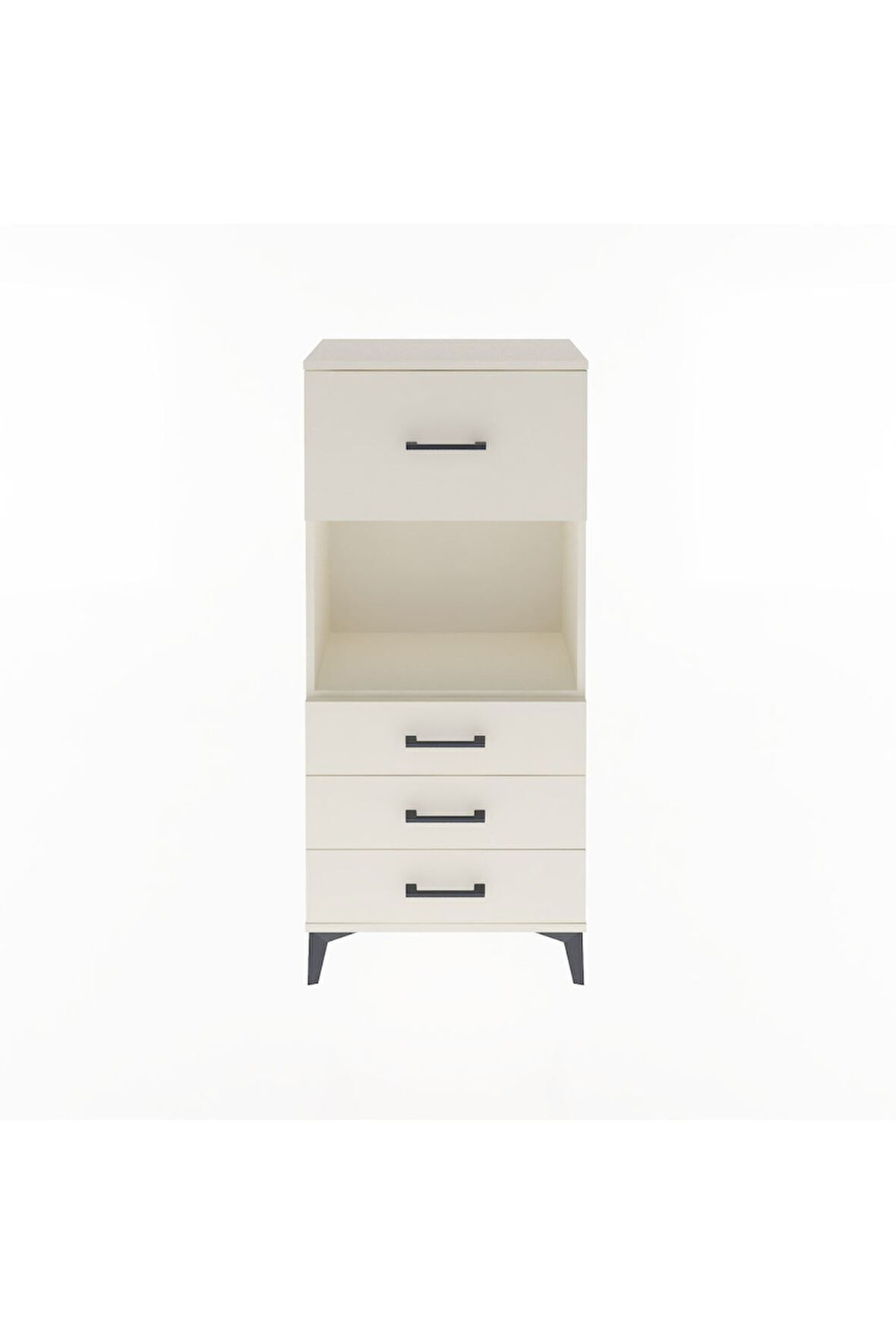 Arges Dolap Tek Raflı 4 Çekmeceli 60x30x134 Aytaşı-Aytaşı