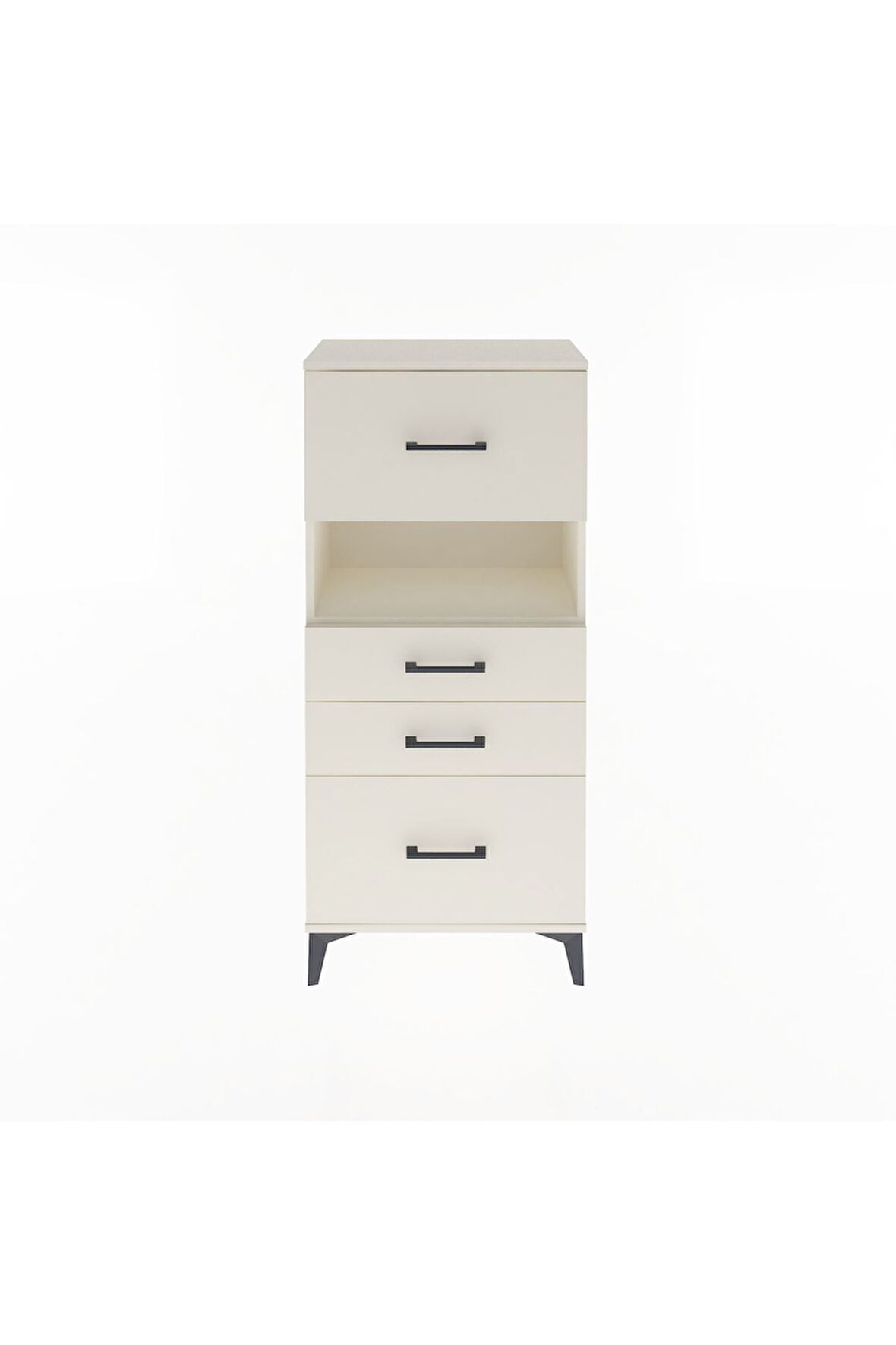 Arges Dolap Tek Raflı 4 Çekmeceli 60x30x134 Aytaşı-Aytaşı