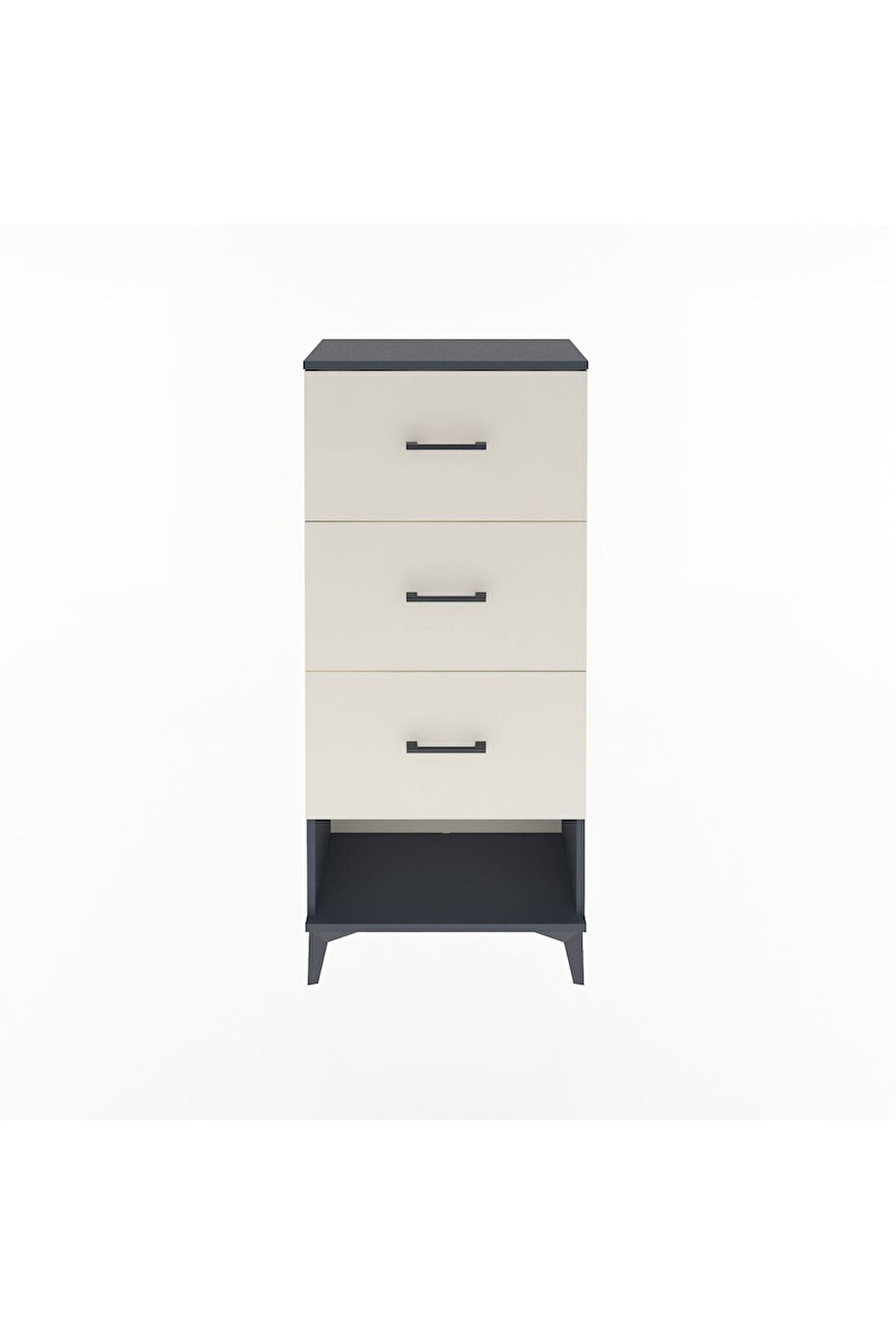 Arges Dolap 3 Çekmeceli 60x30x134 Antrasit-Aytaşı