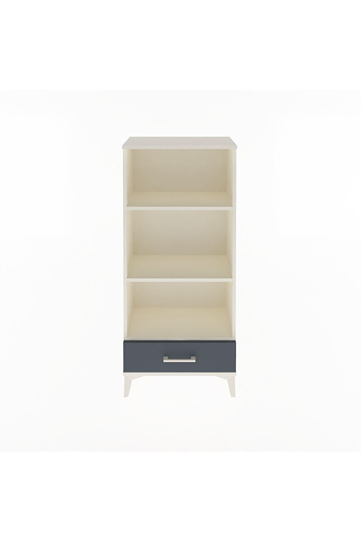 Arges Dolap 3 Raflı Tek Çekmeceli 60x30x134 Aytaşı-Antrasit