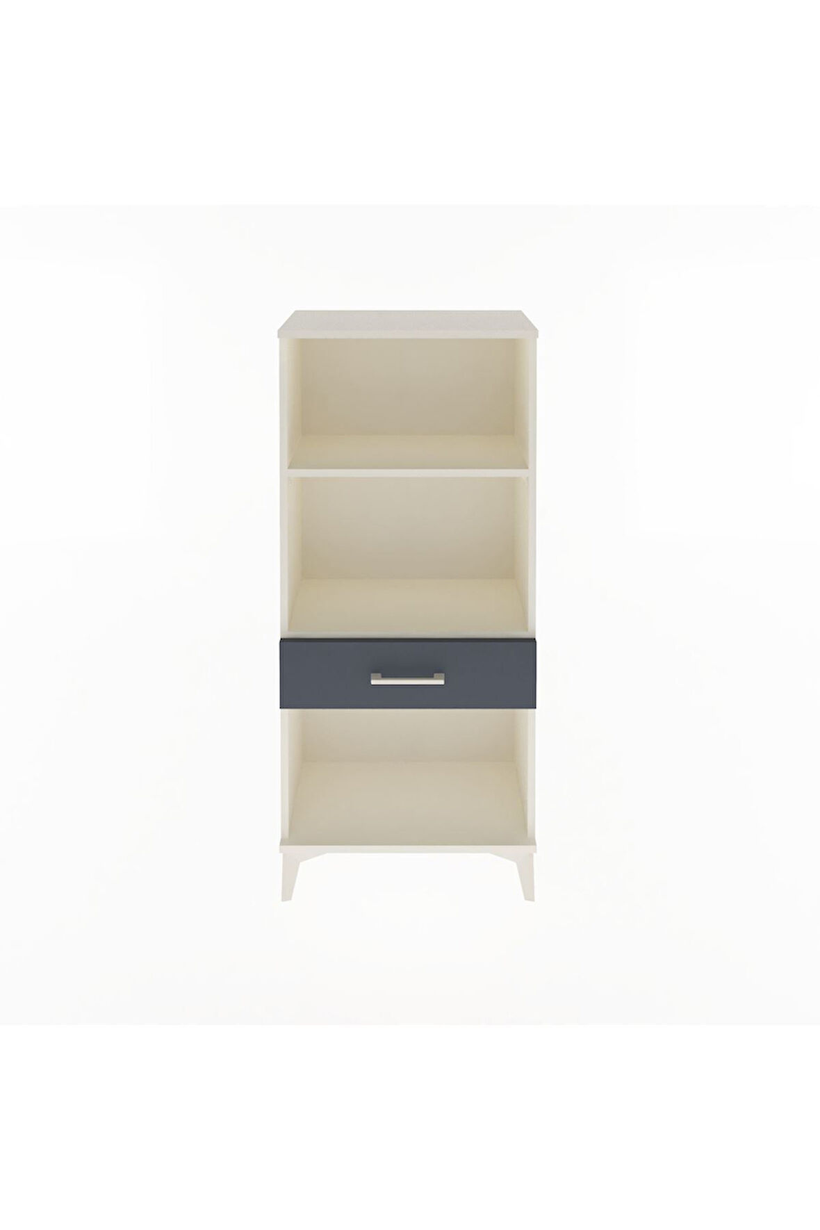 Arges Dolap 2 Raflı Tek Çekmeceli 60x30x134 Aytaşı-Antrasit