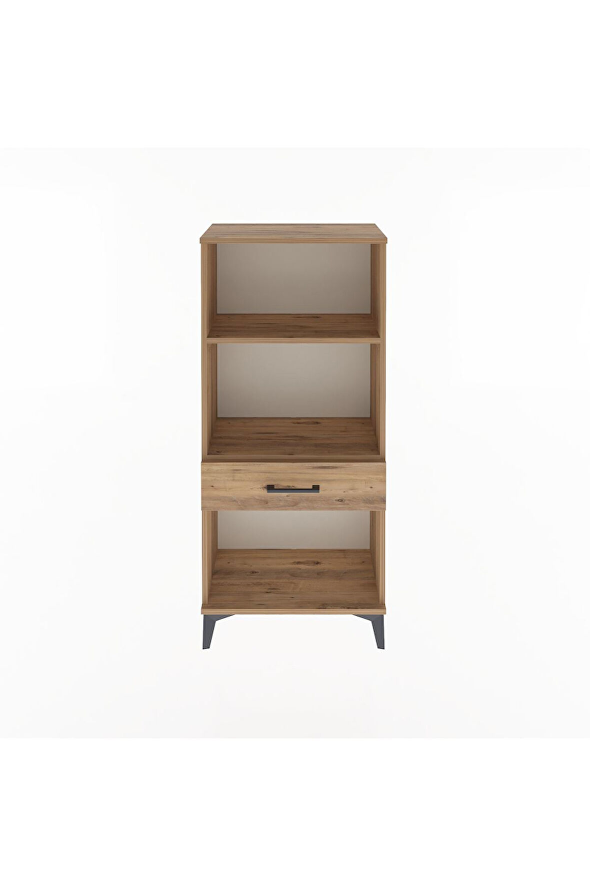 Arges Dolap 2 Raflı Tek Çekmeceli 60x30x134 Çam-Çam