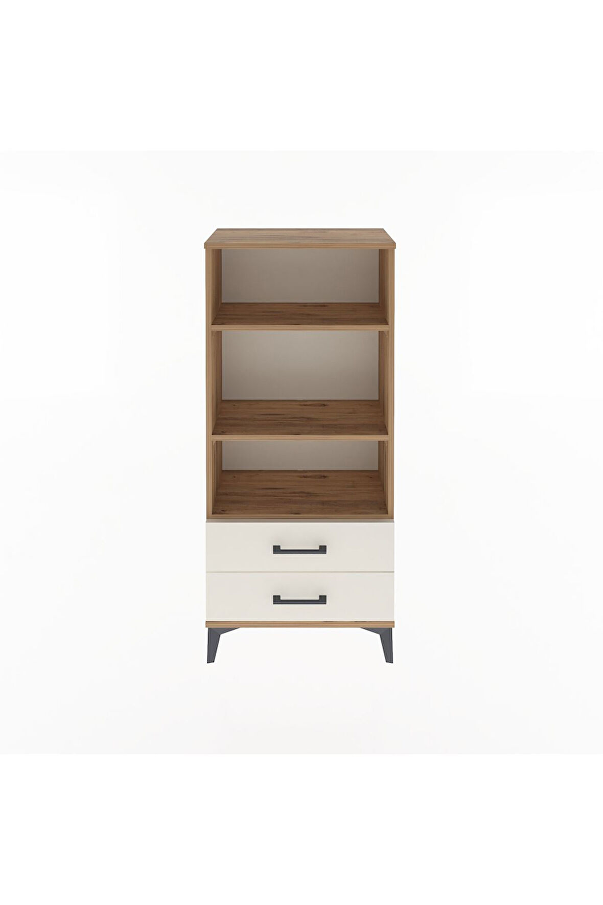 Arges Dolap 3 Raflı 2 Çekmeceli 60x30x134 Çam-Aytaşı