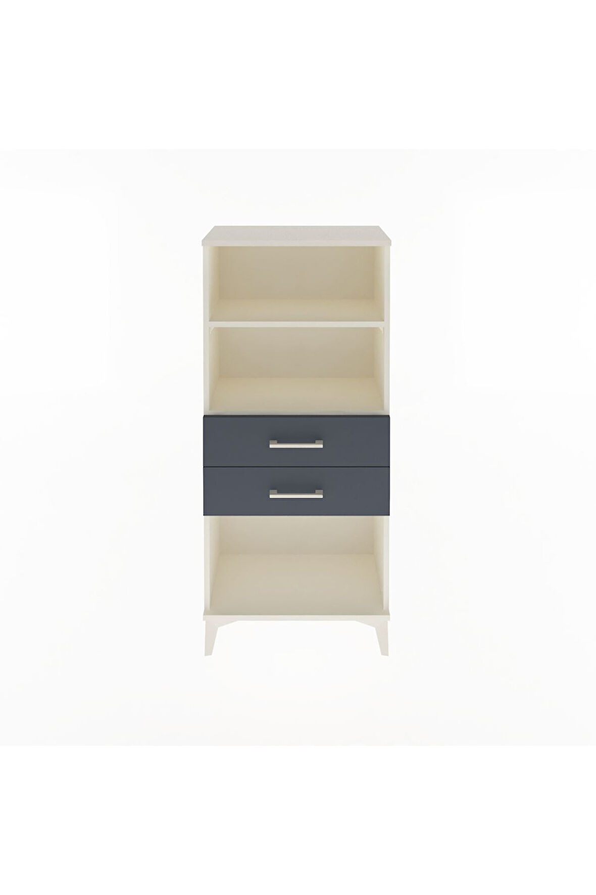 Arges Dolap 2 Raflı 2 Çekmeceli 60x30x134 Aytaşı-Antrasit