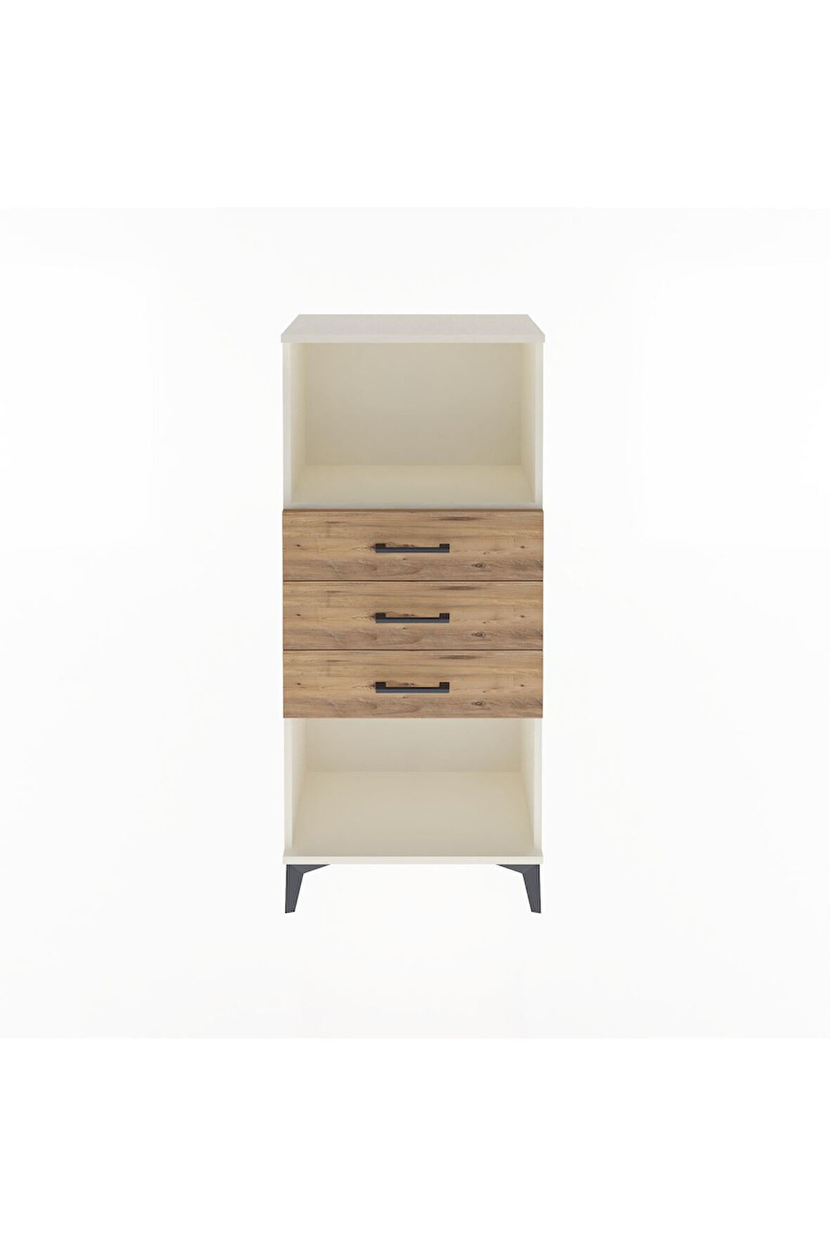 Arges Dolap Tek Raflı 3 Çekmeceli 60x30x134 Aytaşı-Çam