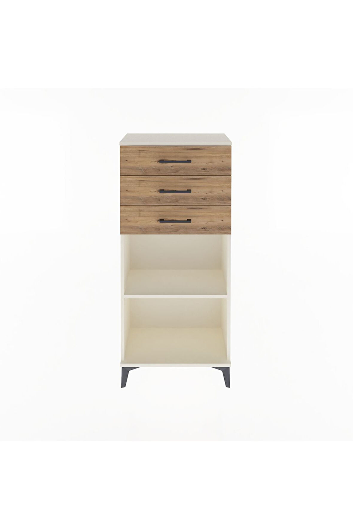 Arges Dolap Tek Raflı 3 Çekmeceli 60x30x134 Aytaşı-Çam