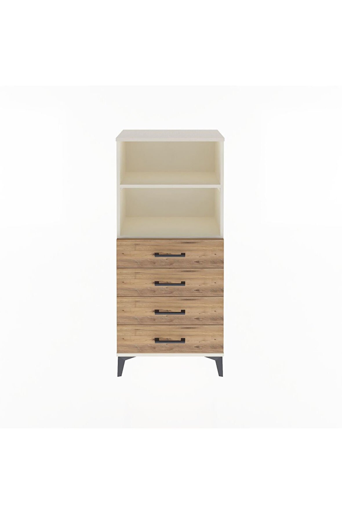 Arges Dolap 2 Raflı 4 Çekmeceli 60x30x134 Aytaşı-Çam
