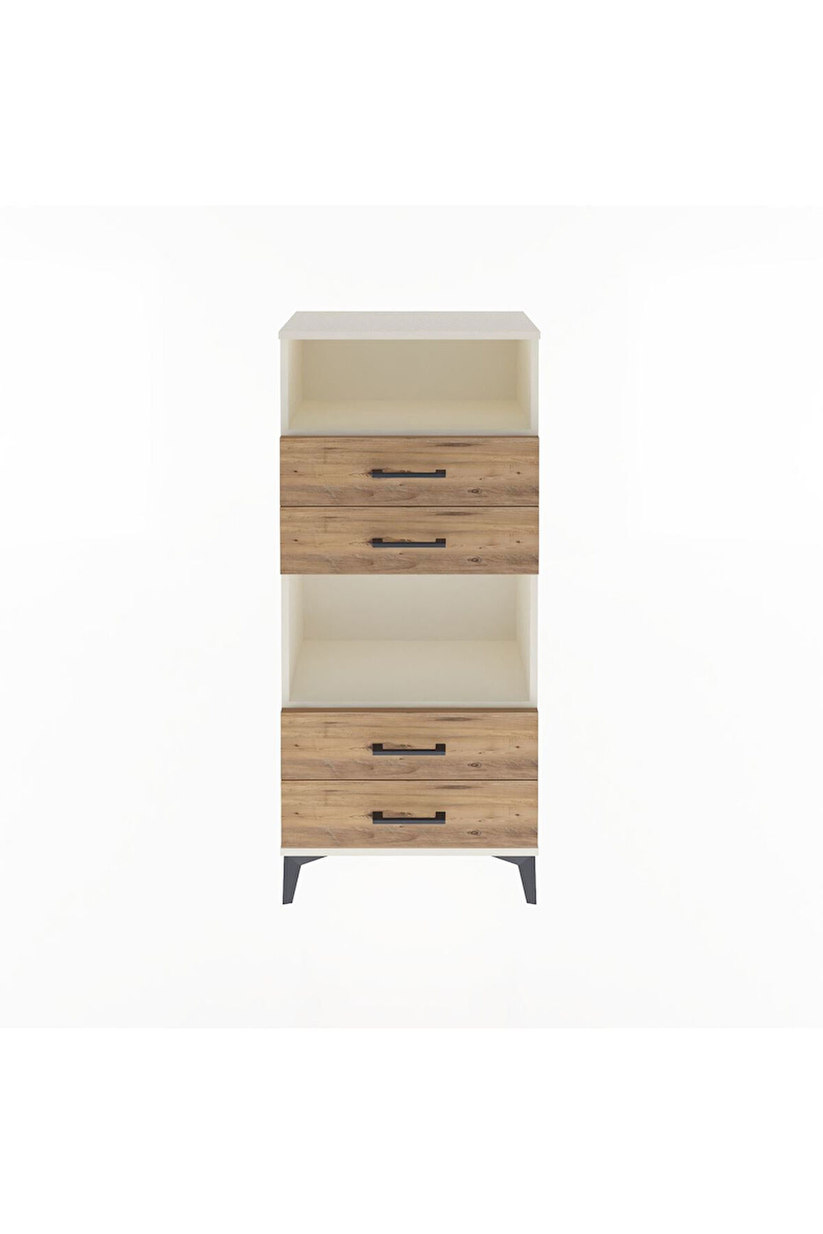 Arges Dolap 2 Raflı 4 Çekmeceli 60x30x134 Aytaşı-Çam