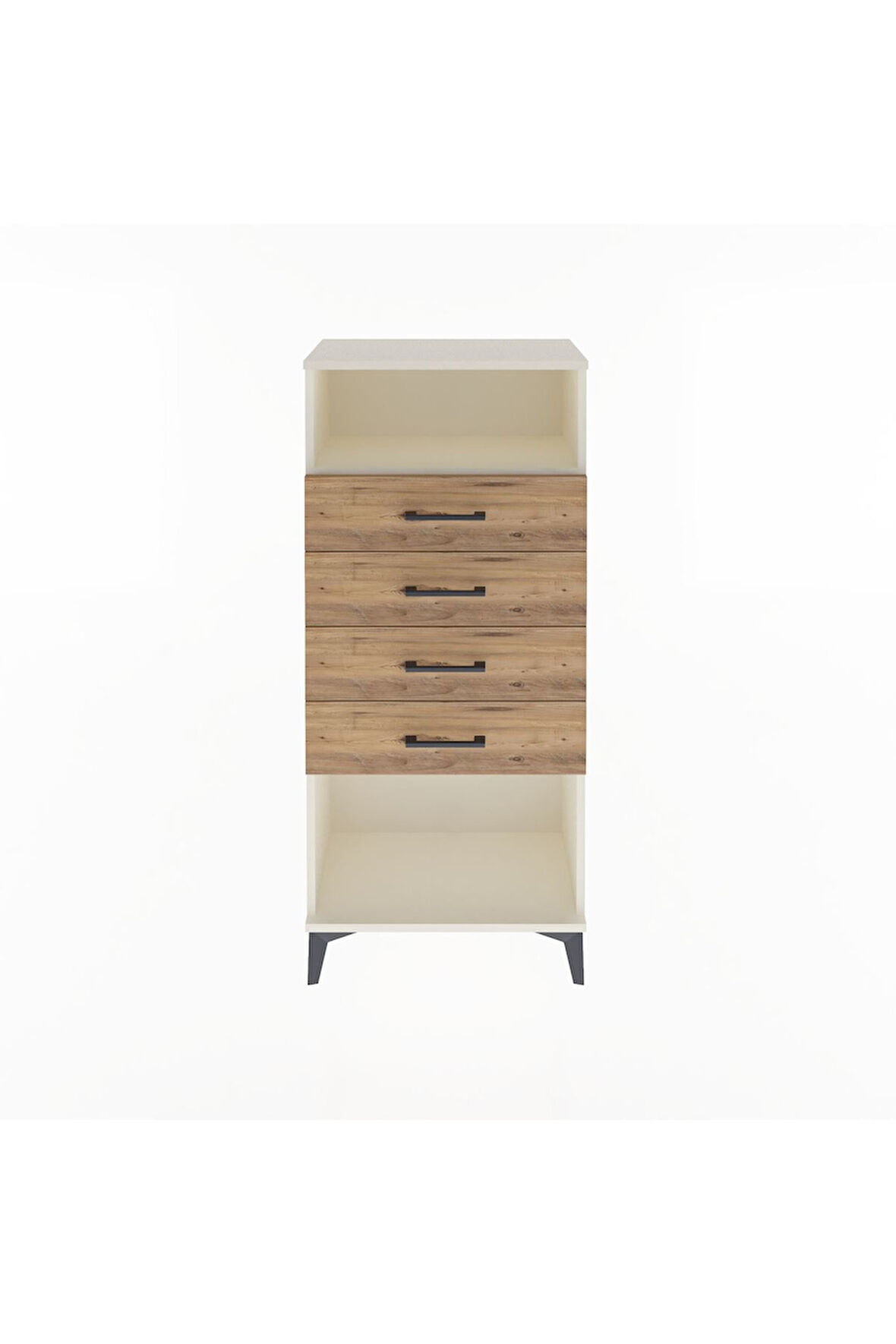 Arges Dolap Tek Raflı 4 Çekmeceli 60x30x134 Aytaşı-Çam