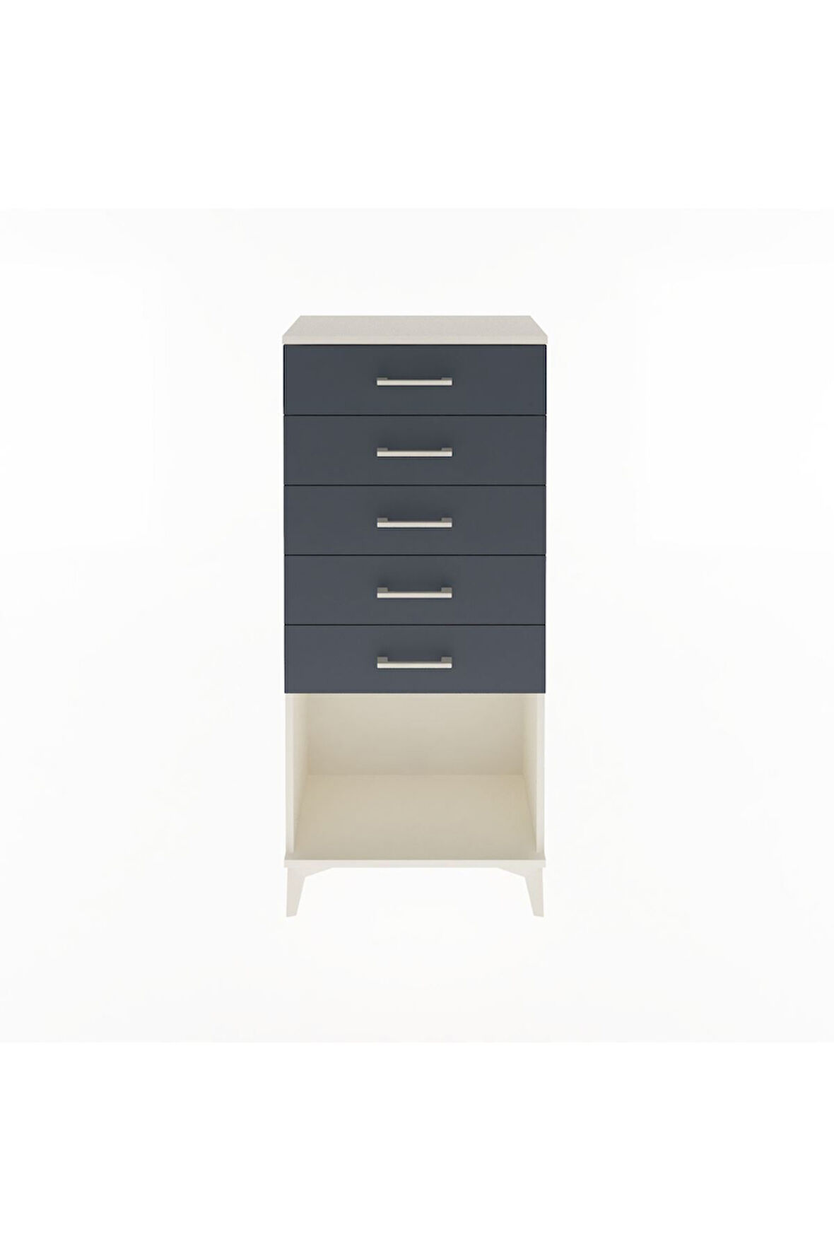 Arges Dolap 5 Çekmeceli 60x30x134 Aytaşı-Antrasit