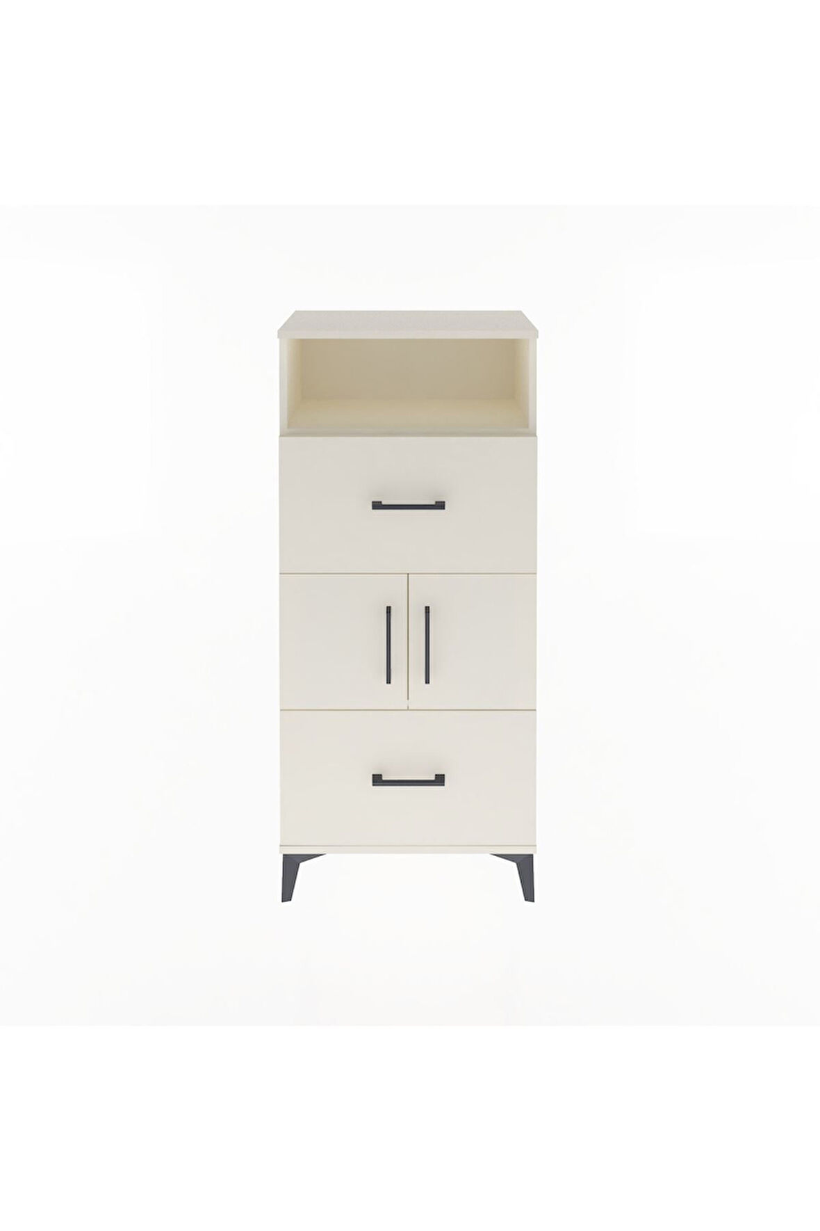 Arges Dolap 2 Raflı 2 Çekmeceli 2 Kapaklı 60x30x134 Aytaşı-Aytaşı