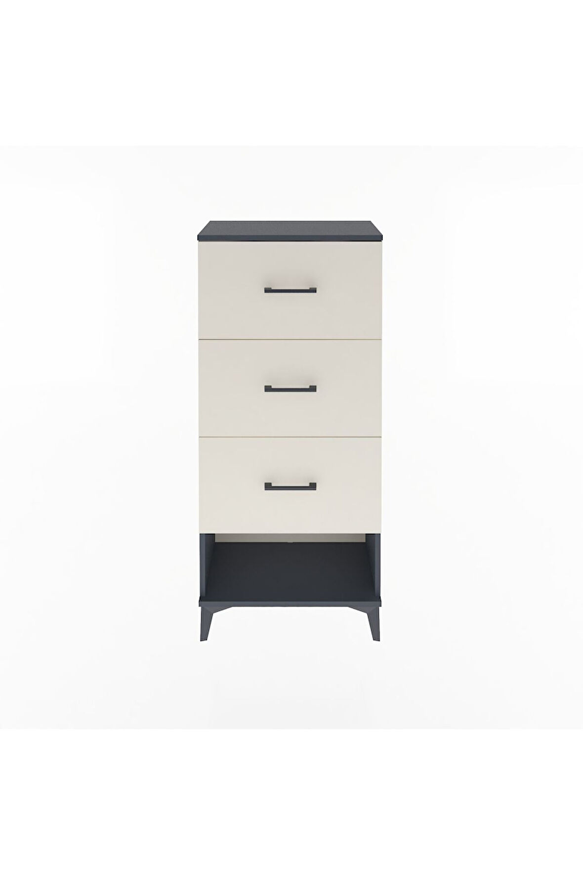 Arges Dolap 3 Çekmeceli 60x30x134 Antrasit-Aytaşı