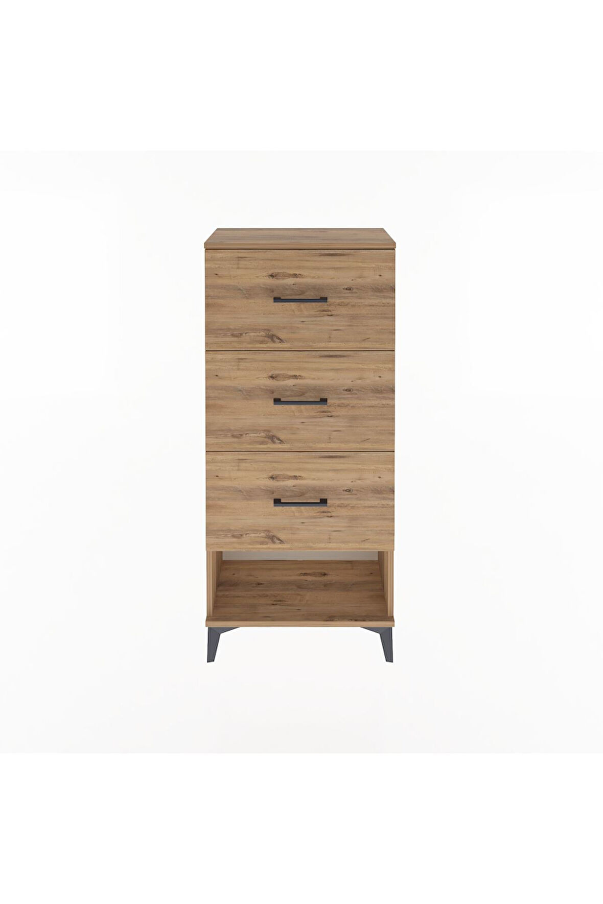 Arges Dolap 3 Çekmeceli 60x30x134 Çam-Çam