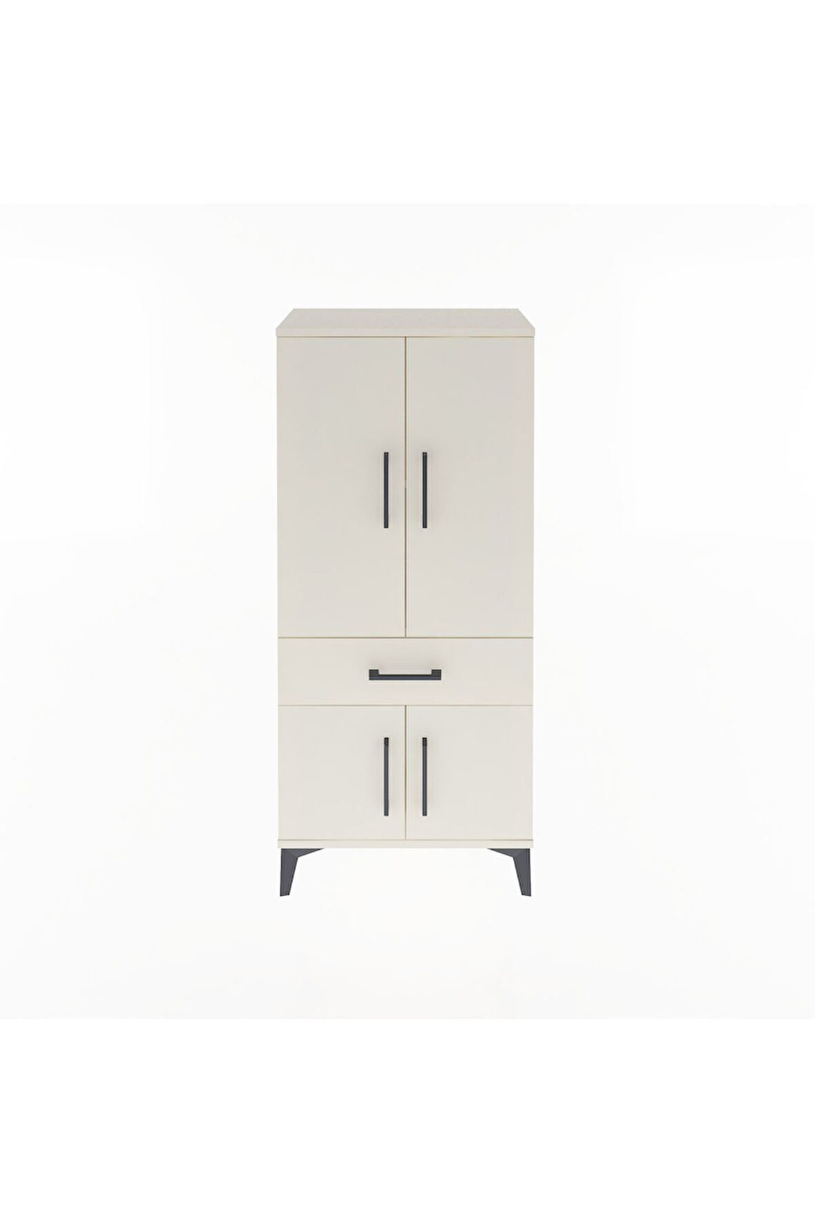 Arges Dolap 2 Raflı Tek Çekmeceli 4 Kapaklı 60x30x134 Aytaşı-Aytaşı