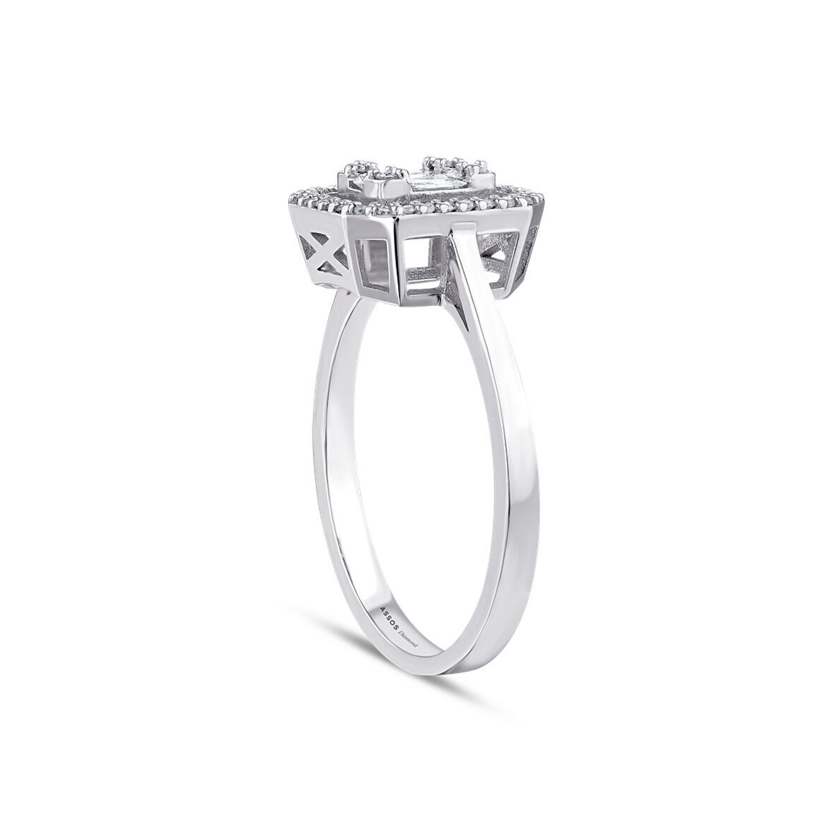 0.34 Karat Baget Pırlanta Yüzük