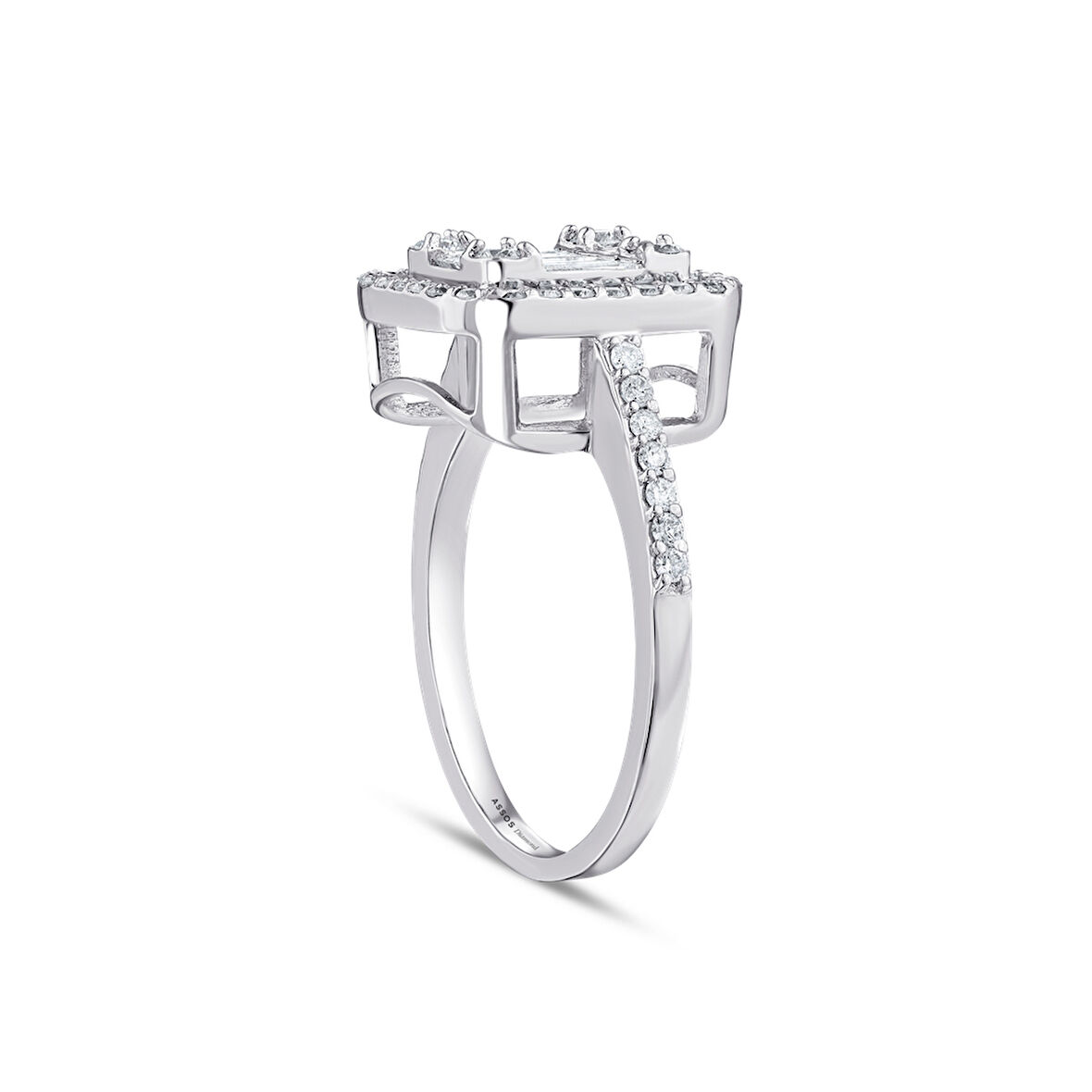 0.86 Karat Baget Pırlanta Yüzük