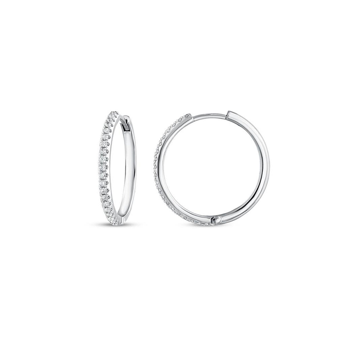 0.21 Karat Pırlanta Halka Küpe