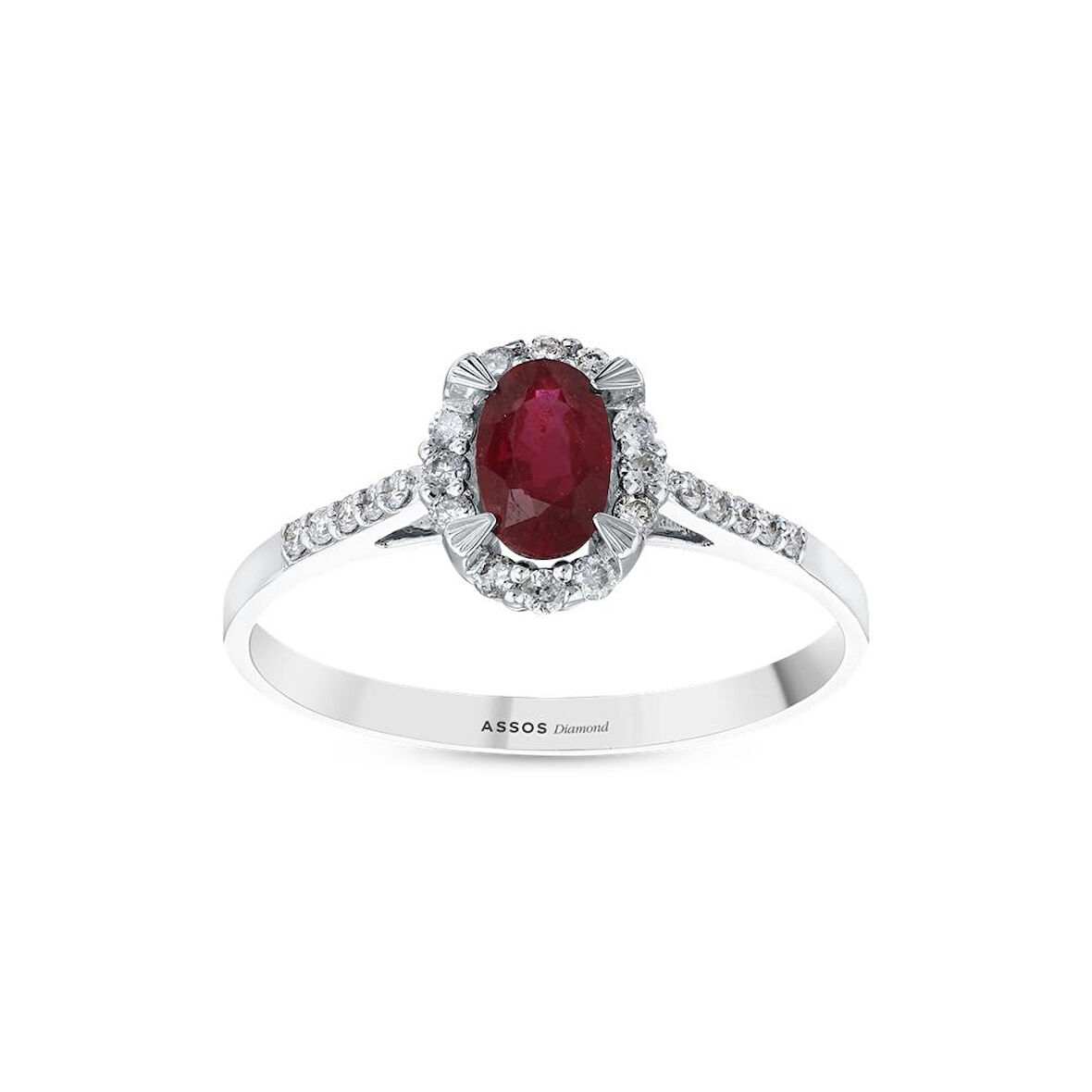 0.16 Karat Yakut Taşlı Pırlanta Yüzük