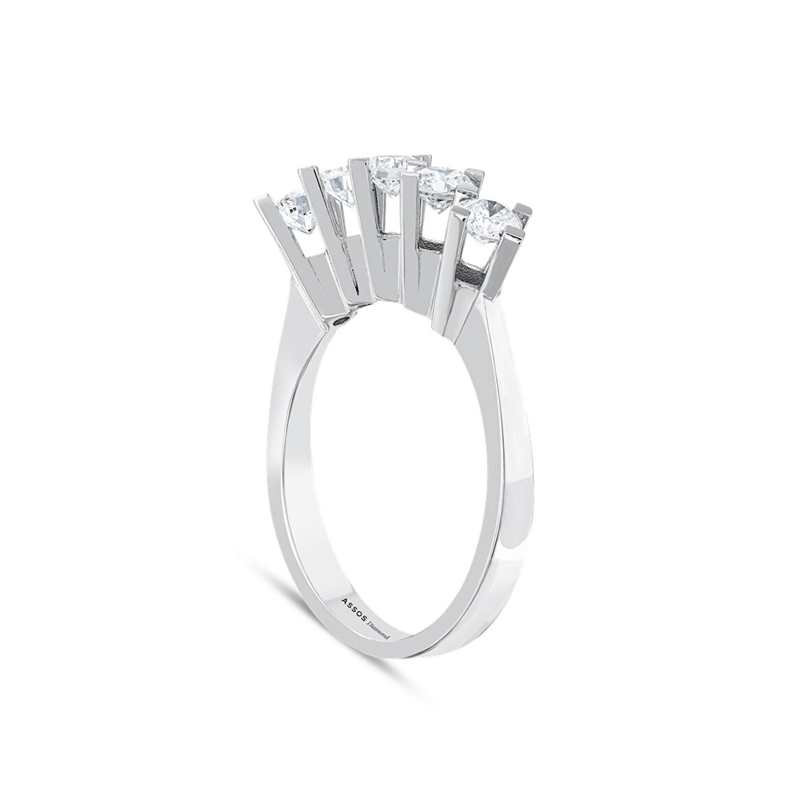 0.50 Karat Pırlanta Beştaş Yüzük