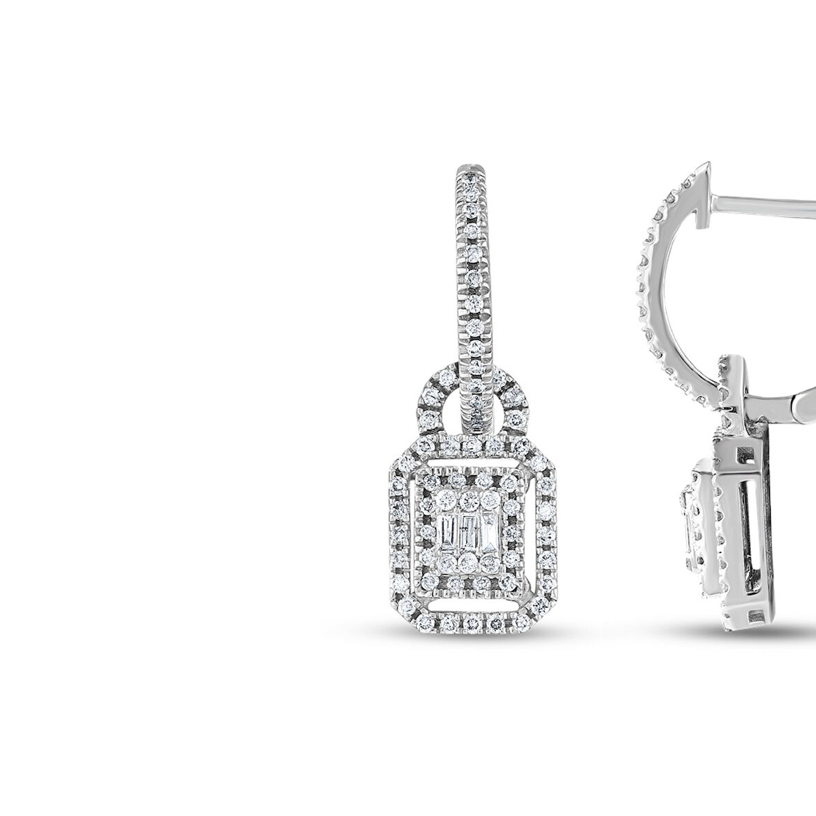 Baget Pırlanta Küpe