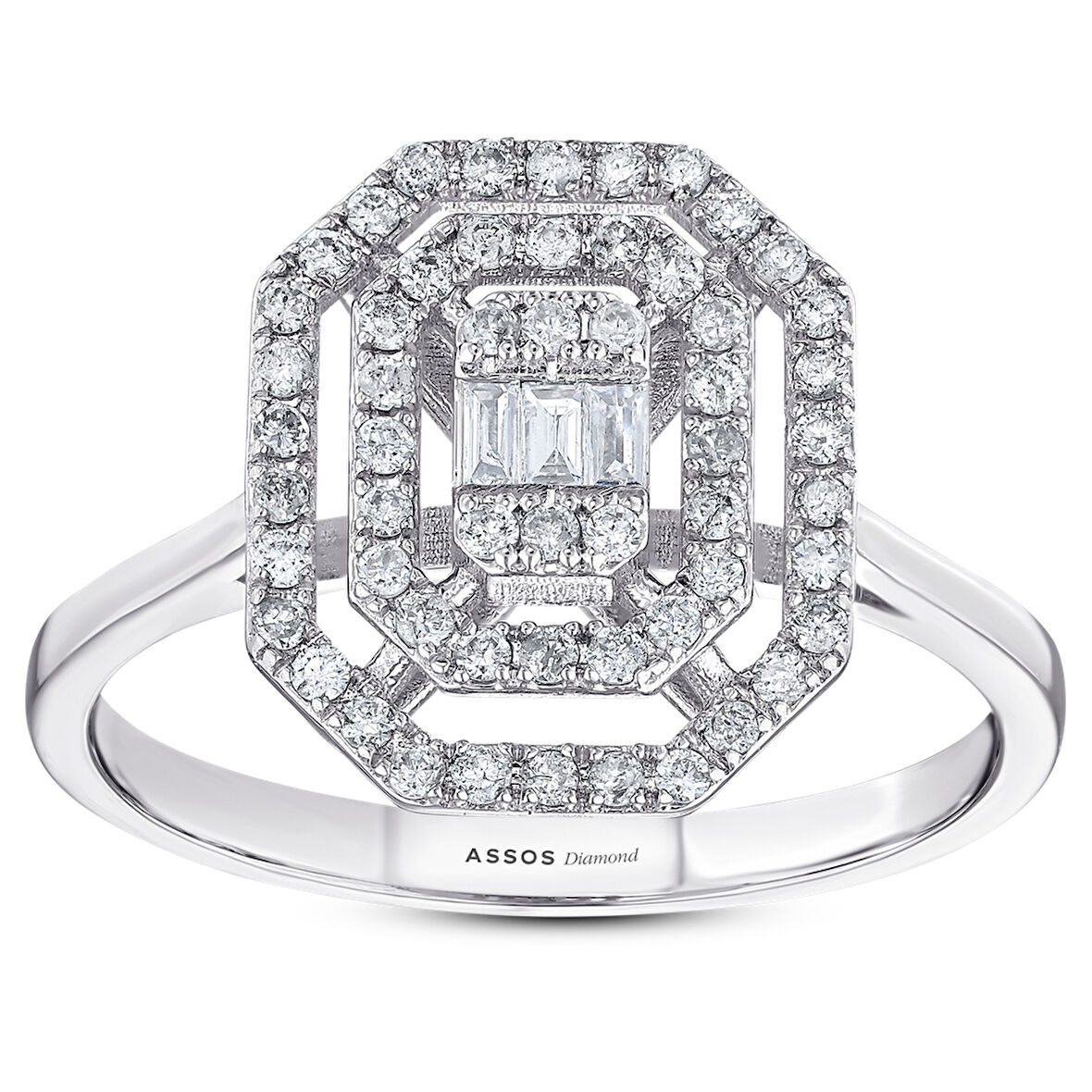 0.43 Karat Baget Pırlanta Yüzük