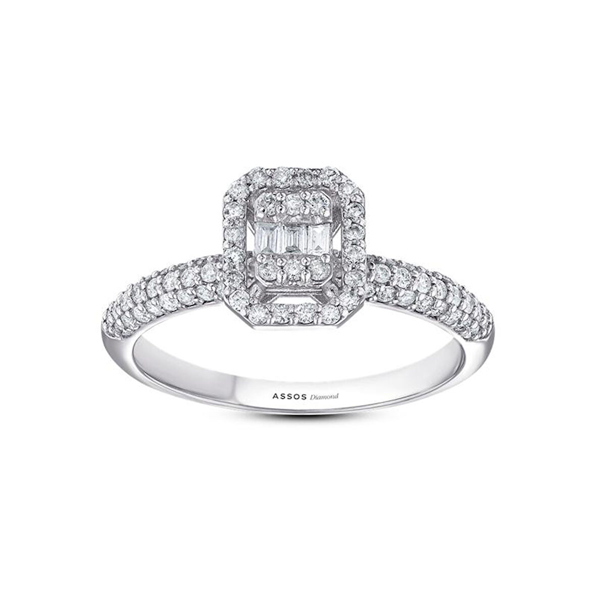 0.49 Karat Baget Pırlanta Yüzük