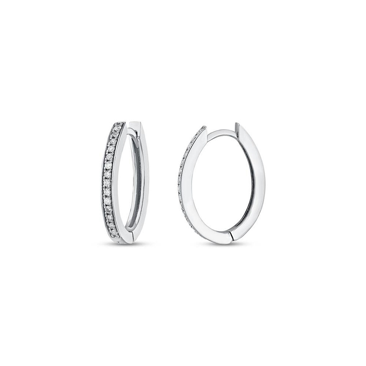 0.23 Karat Pırlanta Halka Küpe