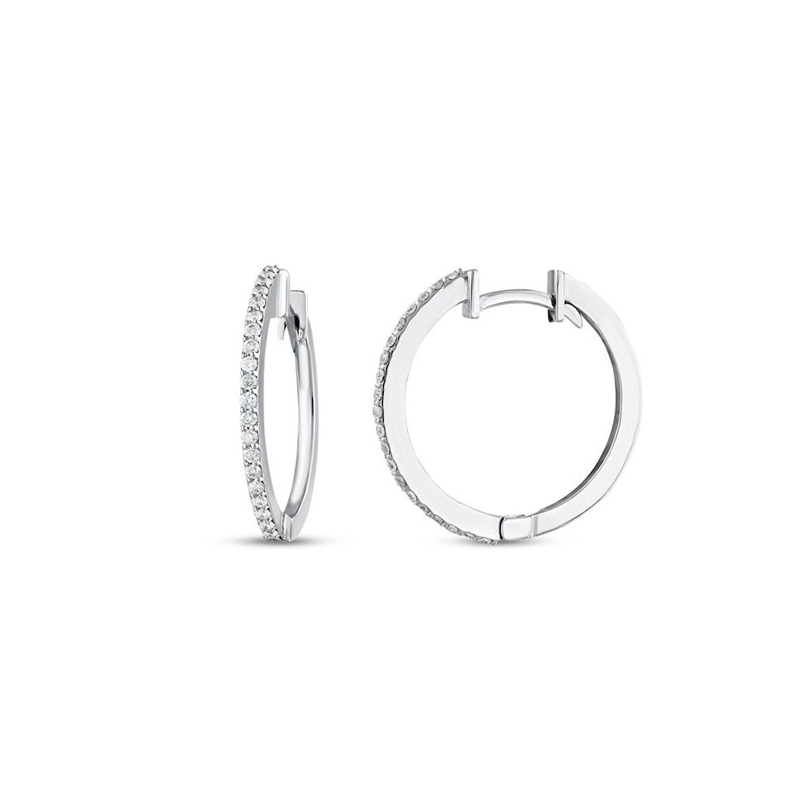 0.26 Karat Pırlanta Halka Küpe